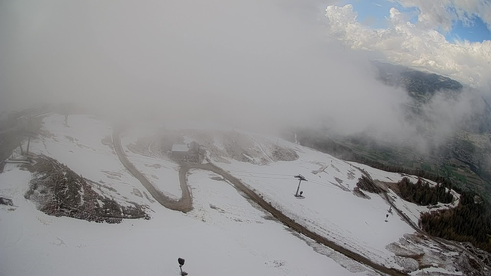 Kronplatz peak Ski resort | view to Bruneck