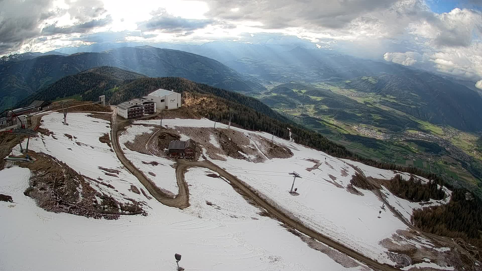 Kronplatz peak Ski resort | view to Bruneck