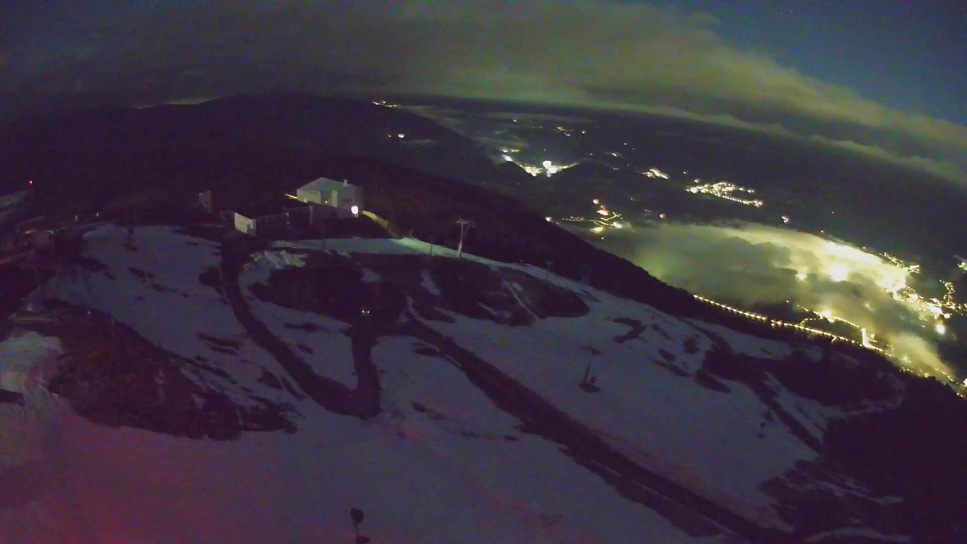 Station de ski Kronplatz sommet | vue sur Brunico