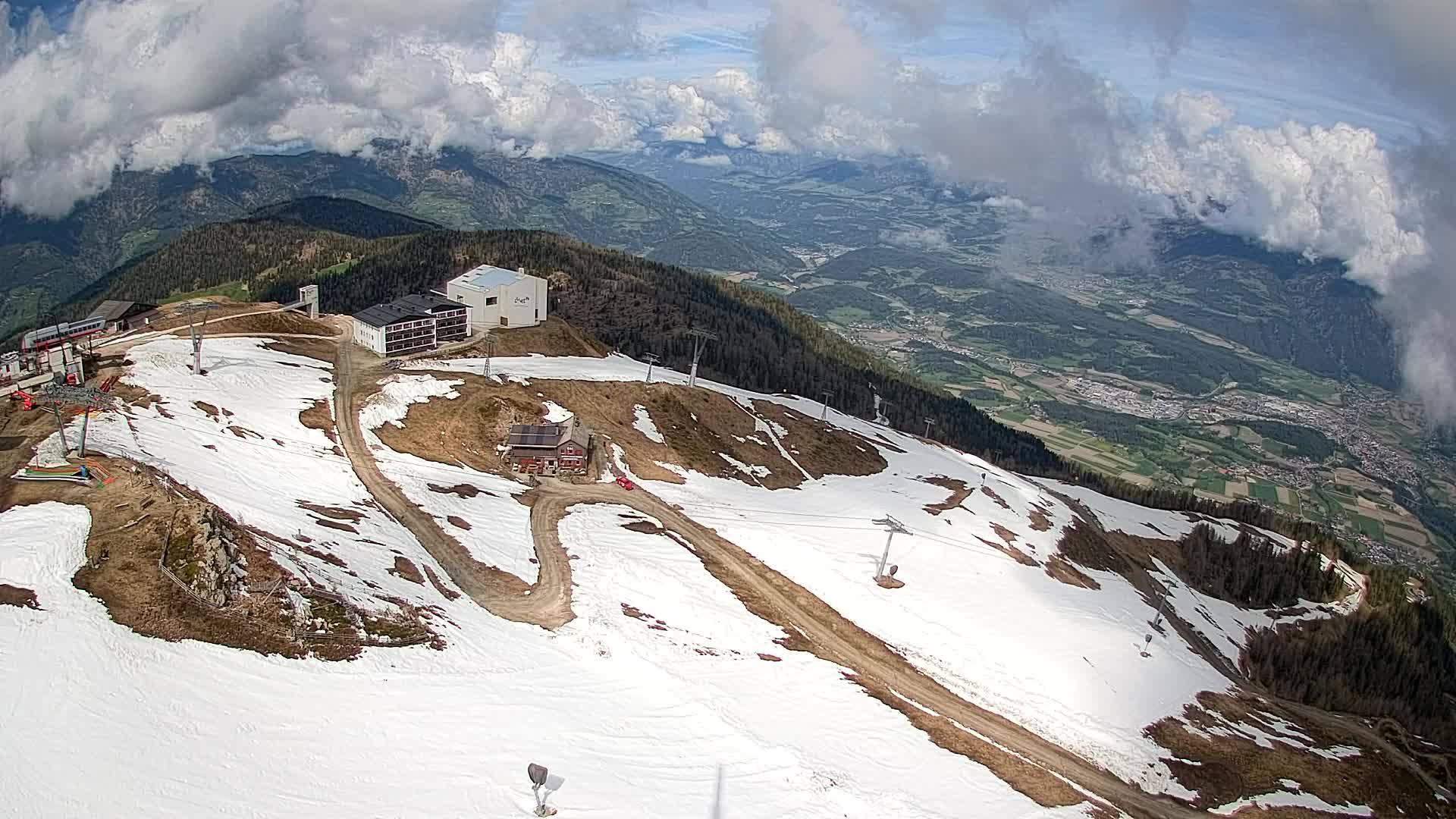 Smučišče Kronplatz – vrh | pogled na Bruneck