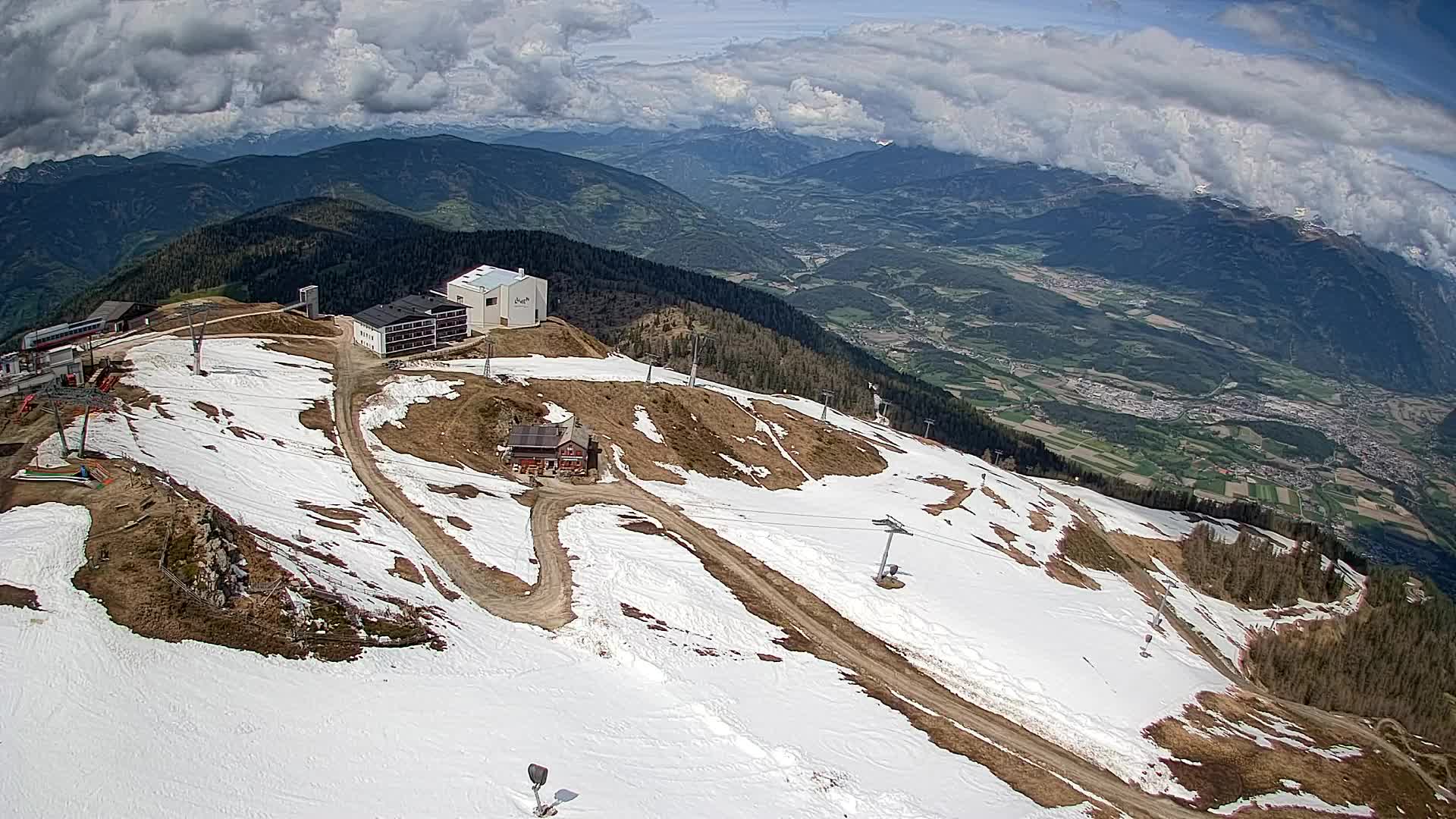 Kronplatz peak Ski resort | view to Bruneck