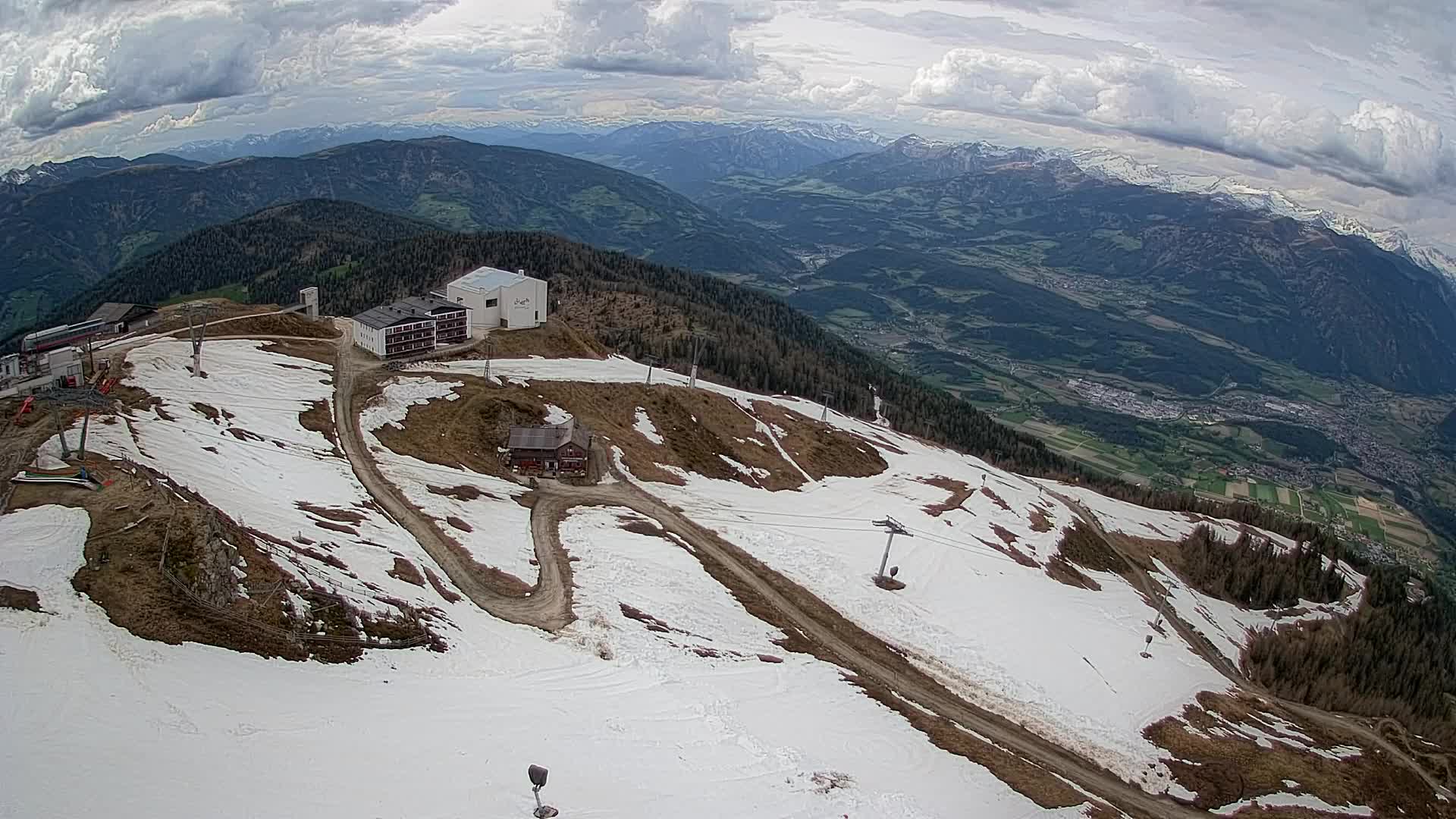 Kronplatz peak Ski resort | view to Bruneck