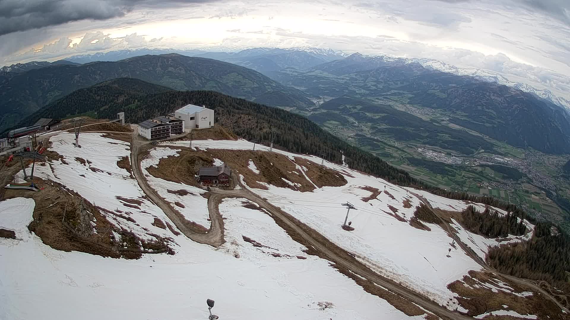 Kronplatz peak Ski resort | view to Bruneck