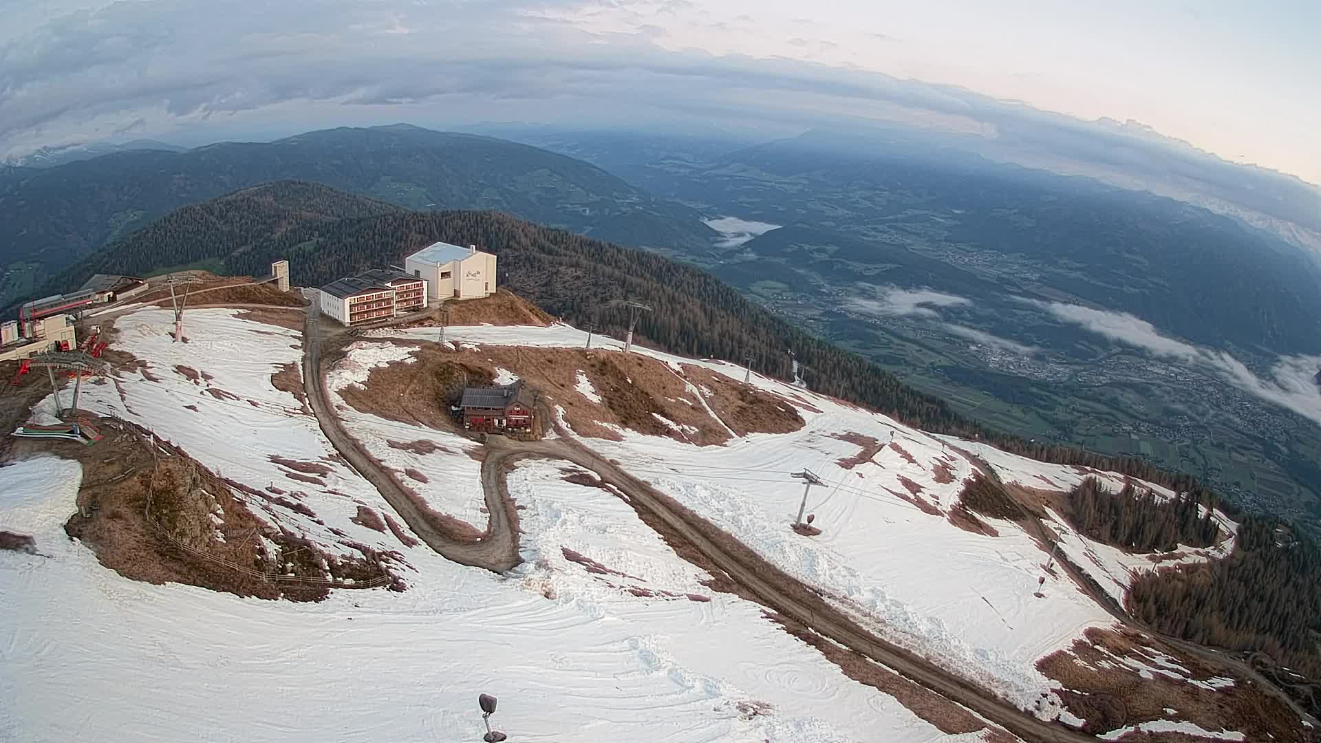 Kronplatz peak Ski resort | view to Bruneck