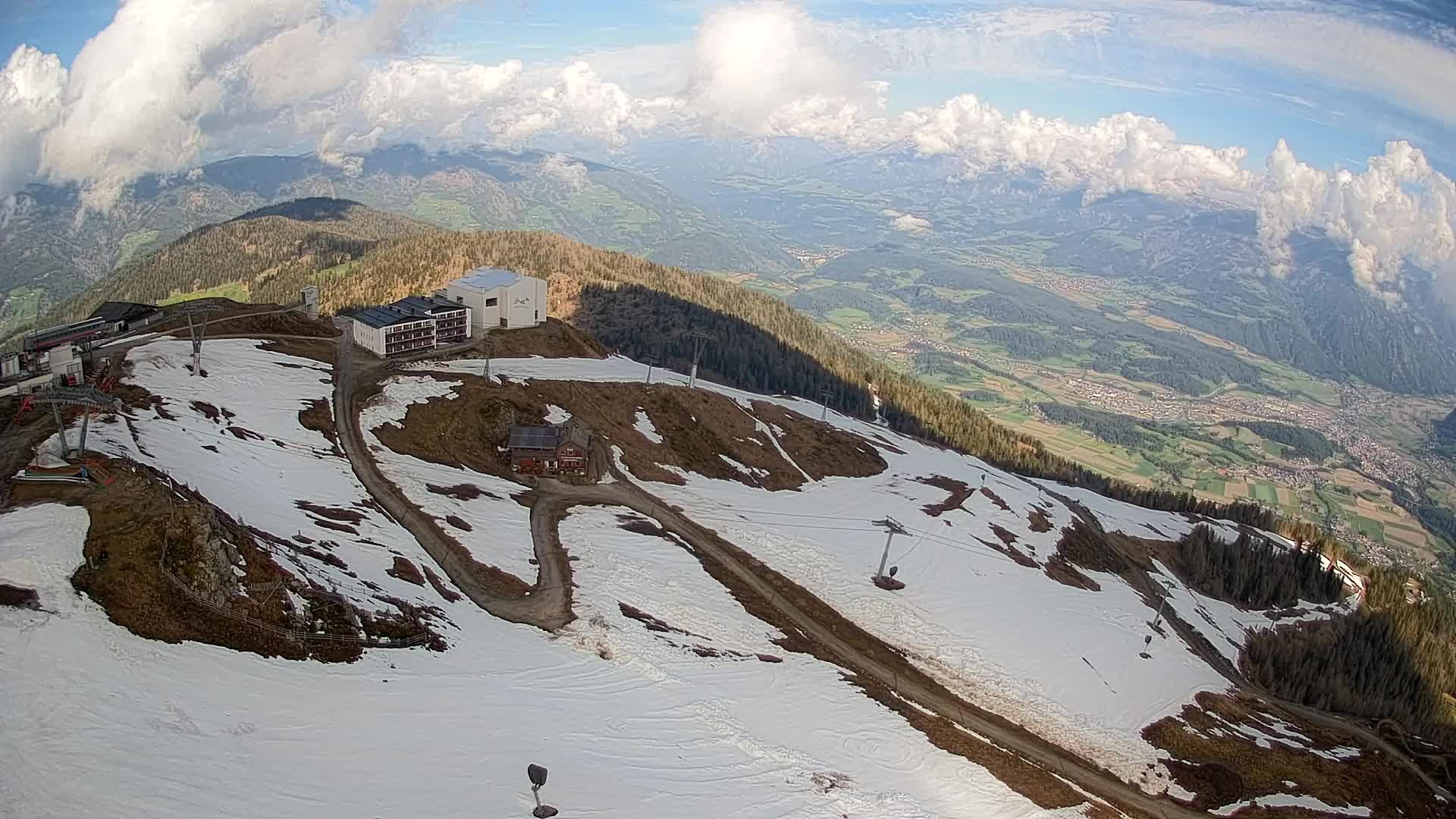 Skigebiet Kronplatz Gipfel | Blick auf Bruneck