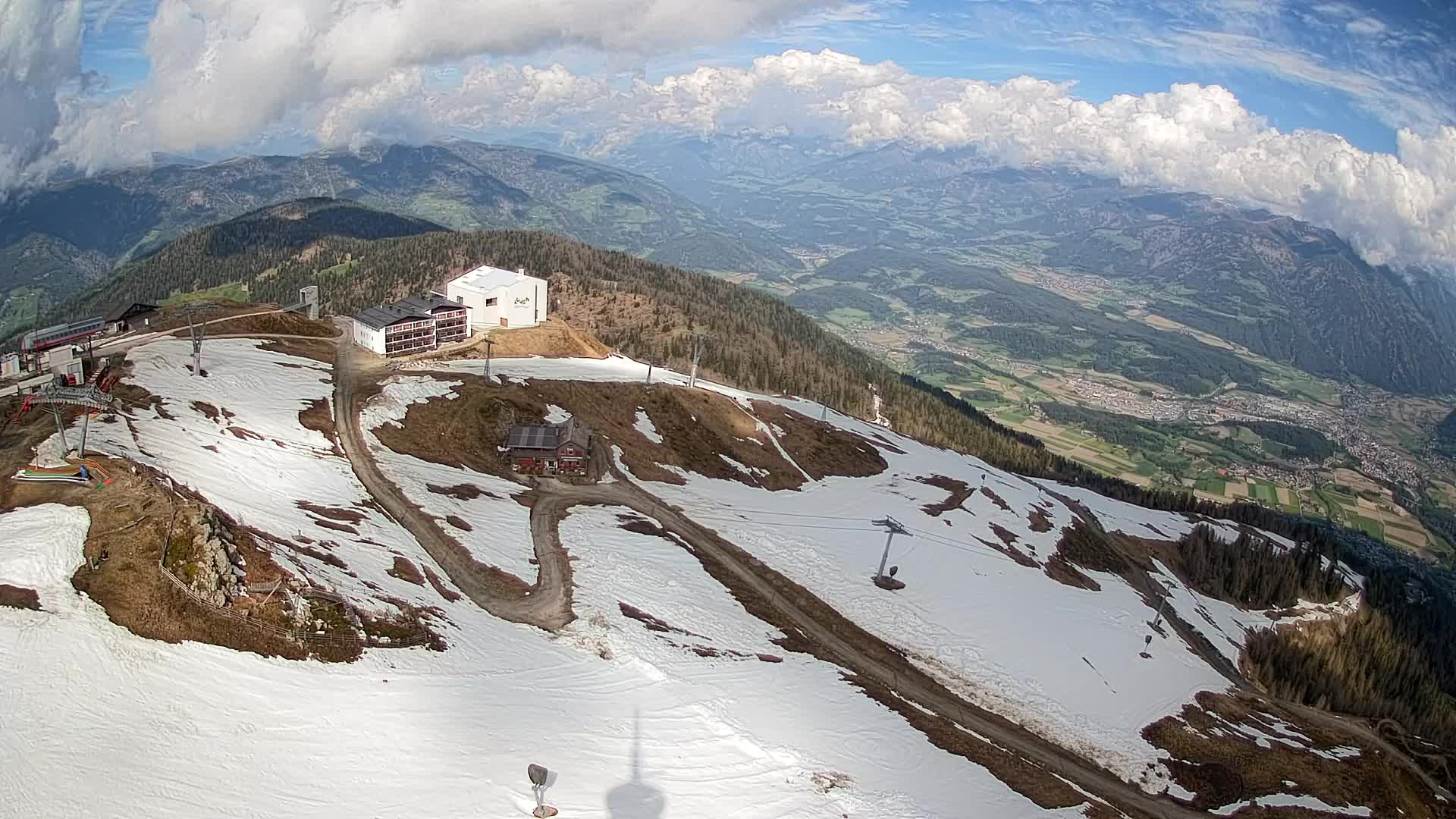 Kronplatz peak Ski resort | view to Bruneck