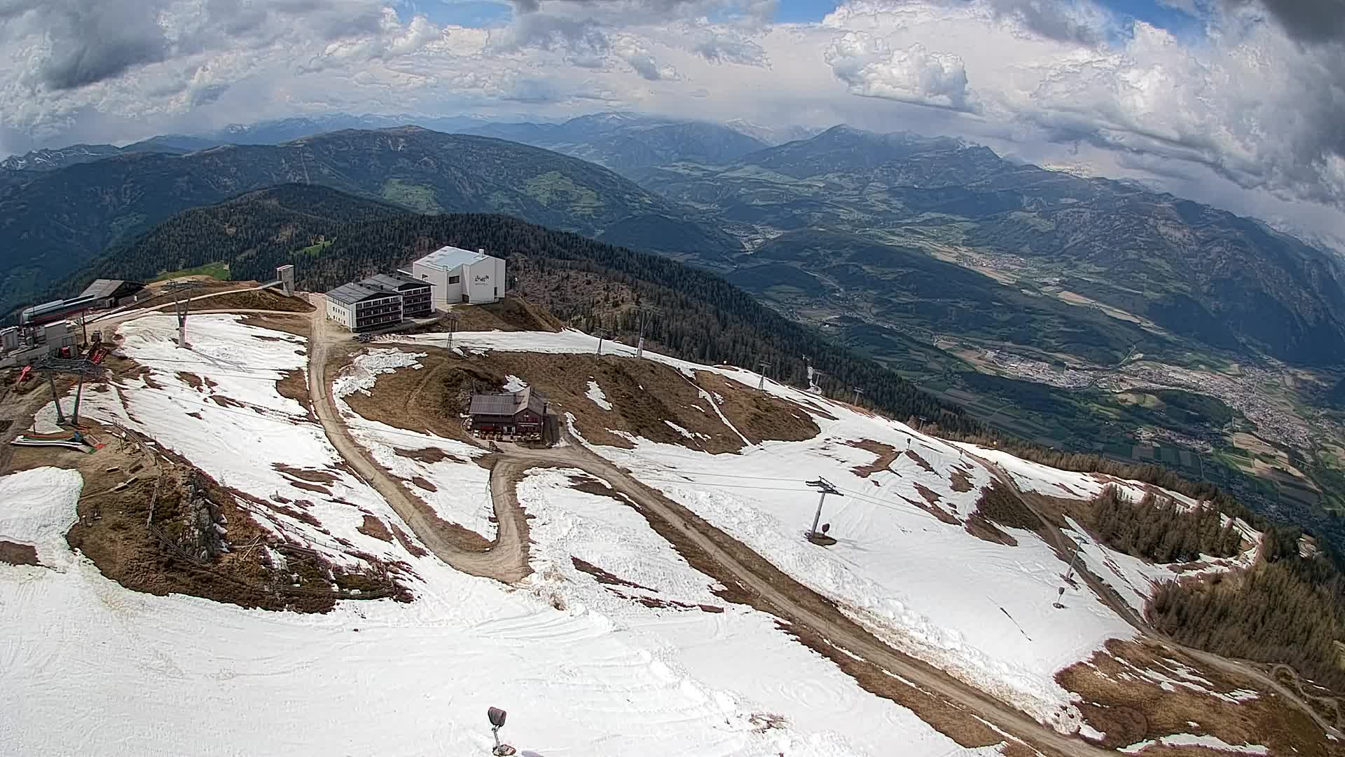 Kronplatz peak Ski resort | view to Bruneck