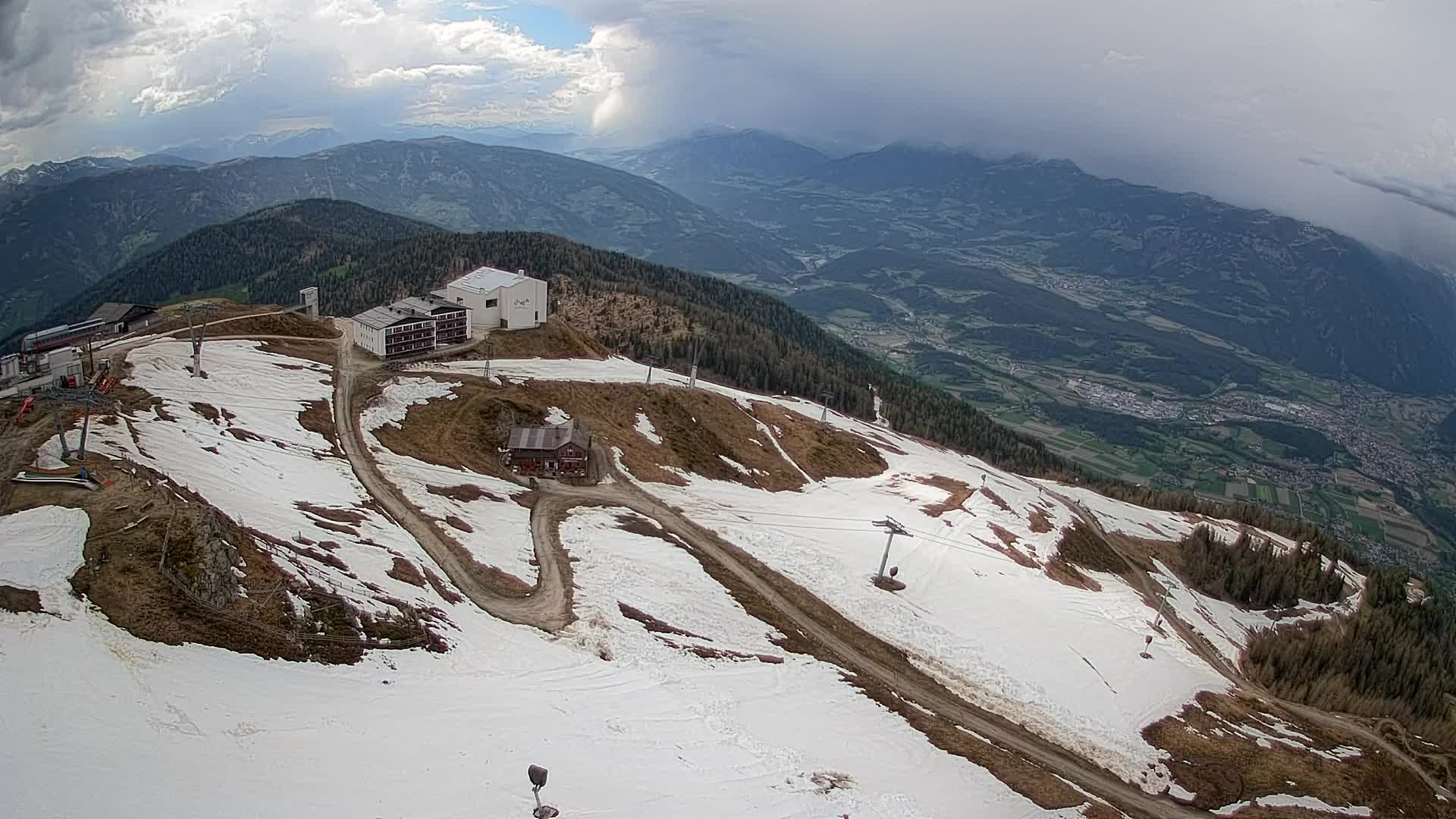 Kronplatz peak Ski resort | view to Bruneck