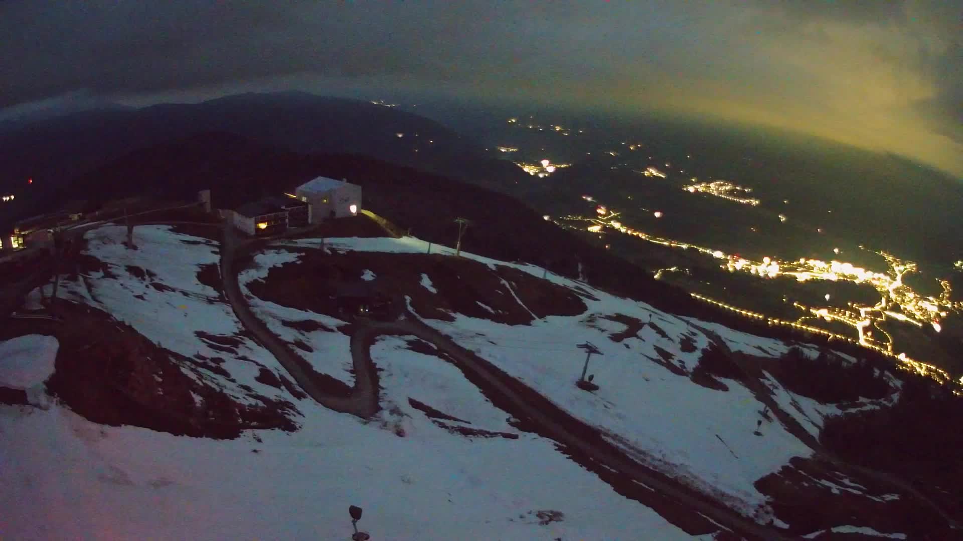 Station de ski Kronplatz sommet | vue sur Brunico