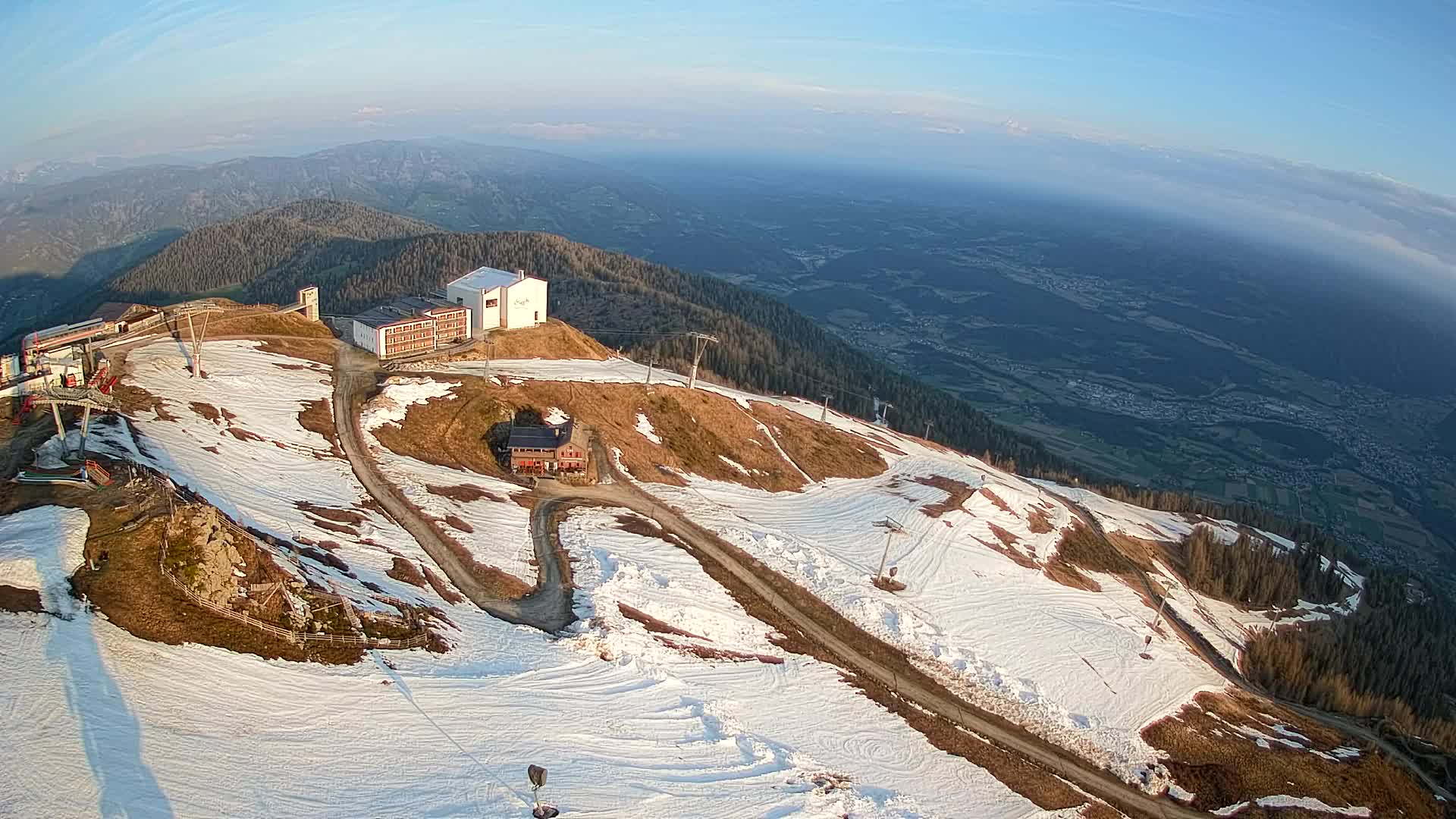 Kronplatz peak Ski resort | view to Bruneck