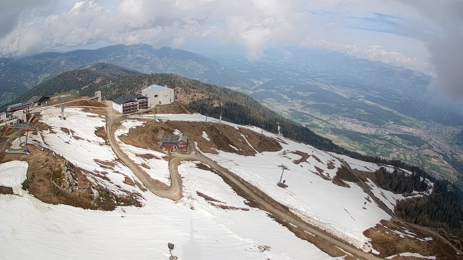 Kronplatz peak Ski resort | view to Bruneck