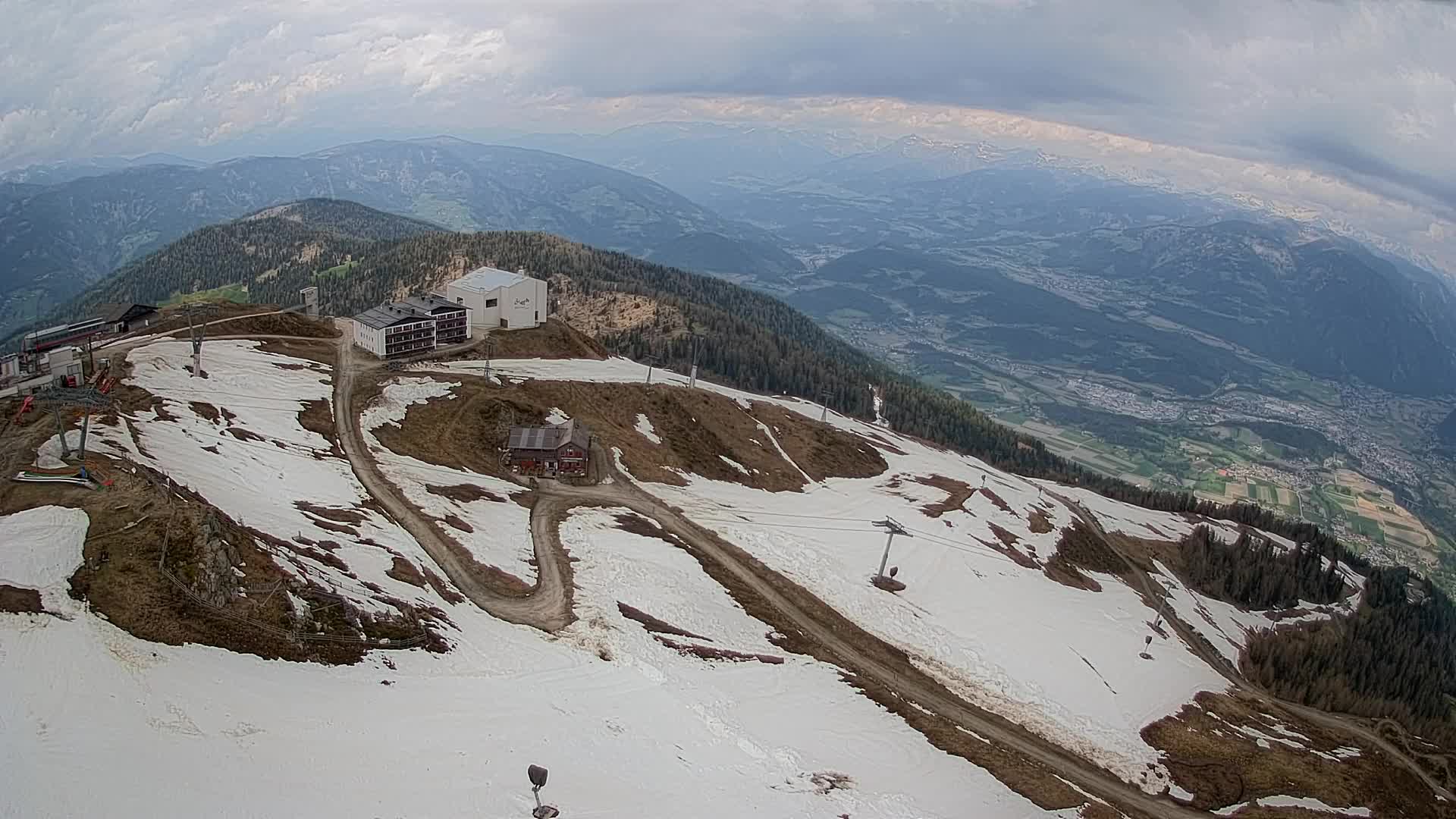 Kronplatz peak Ski resort | view to Bruneck