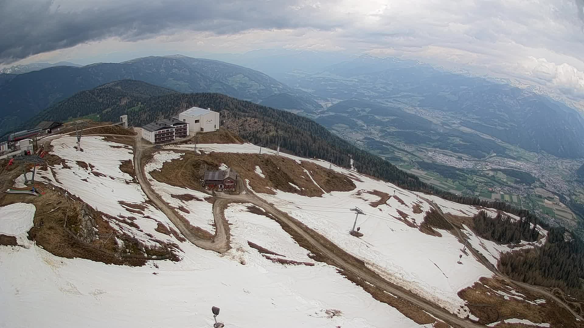 Kronplatz peak Ski resort | view to Bruneck