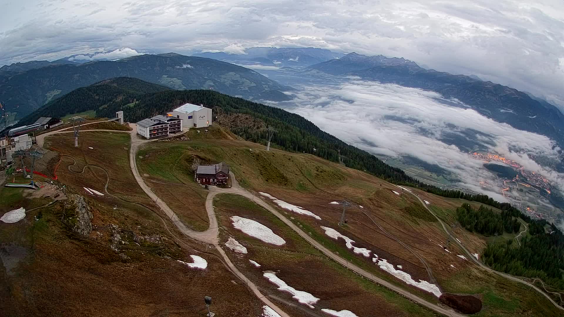Kronplatz peak Ski resort | view to Bruneck