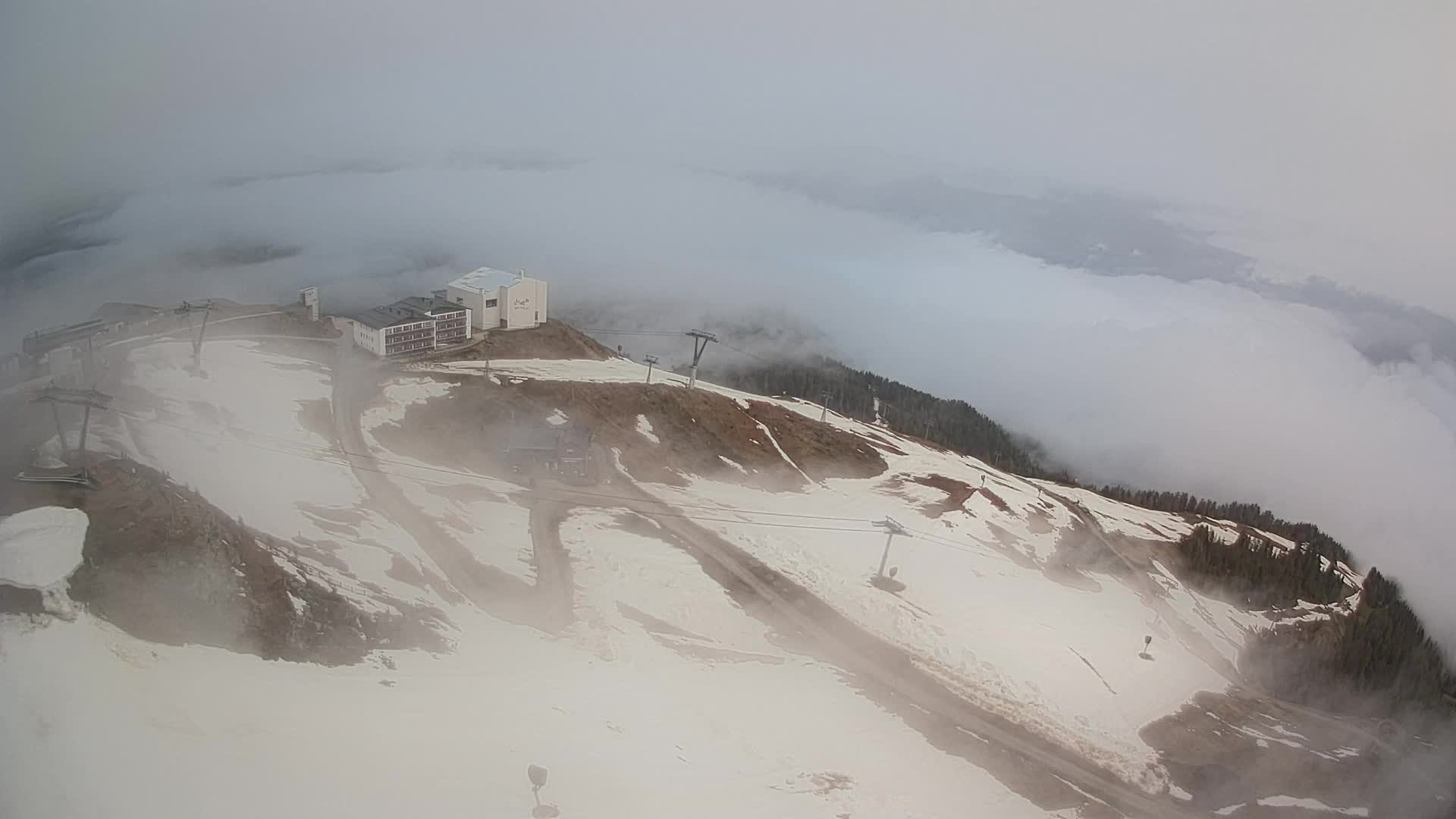 Skigebiet Kronplatz Gipfel | Blick auf Bruneck