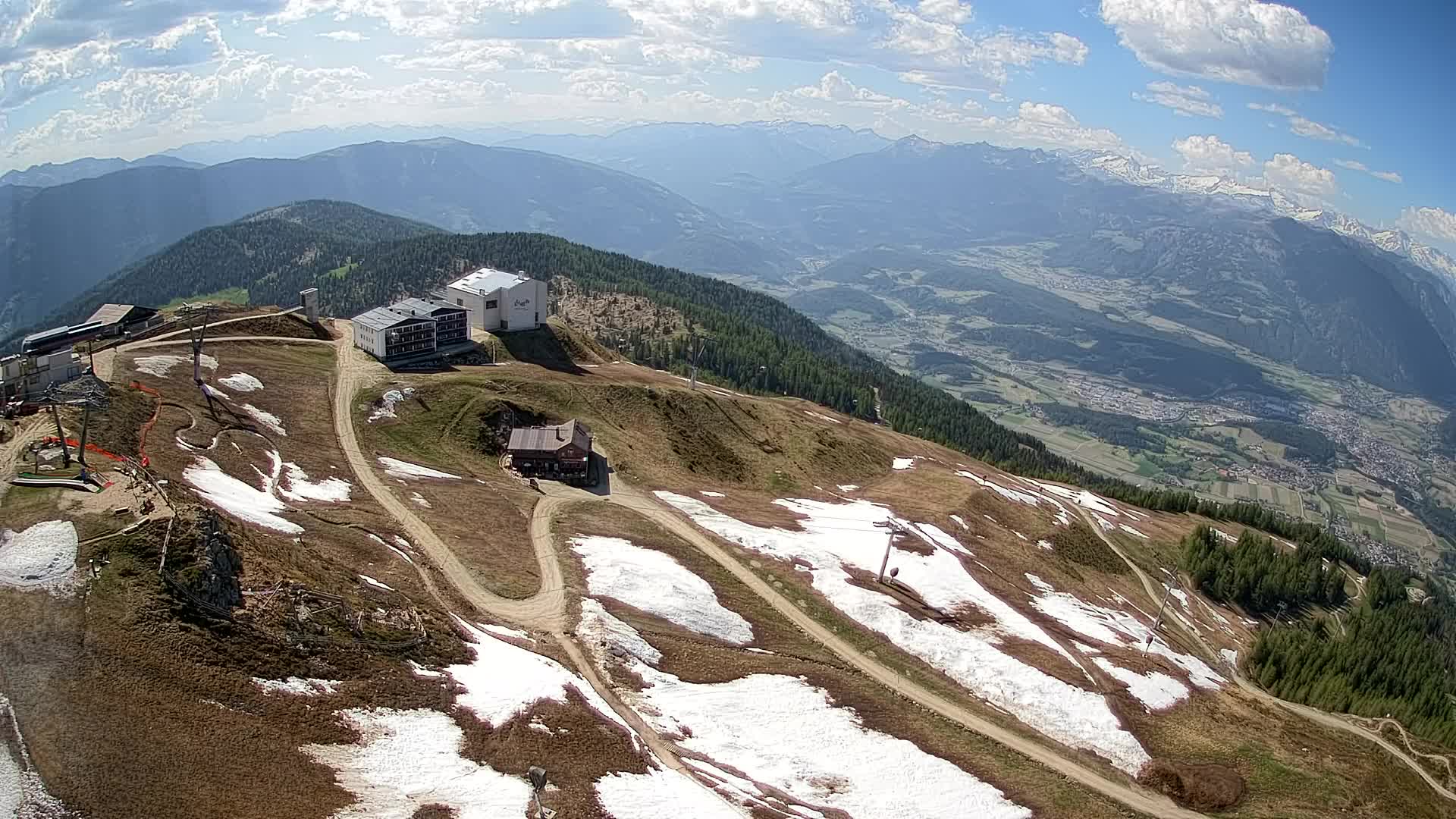 Kronplatz peak Ski resort | view to Bruneck
