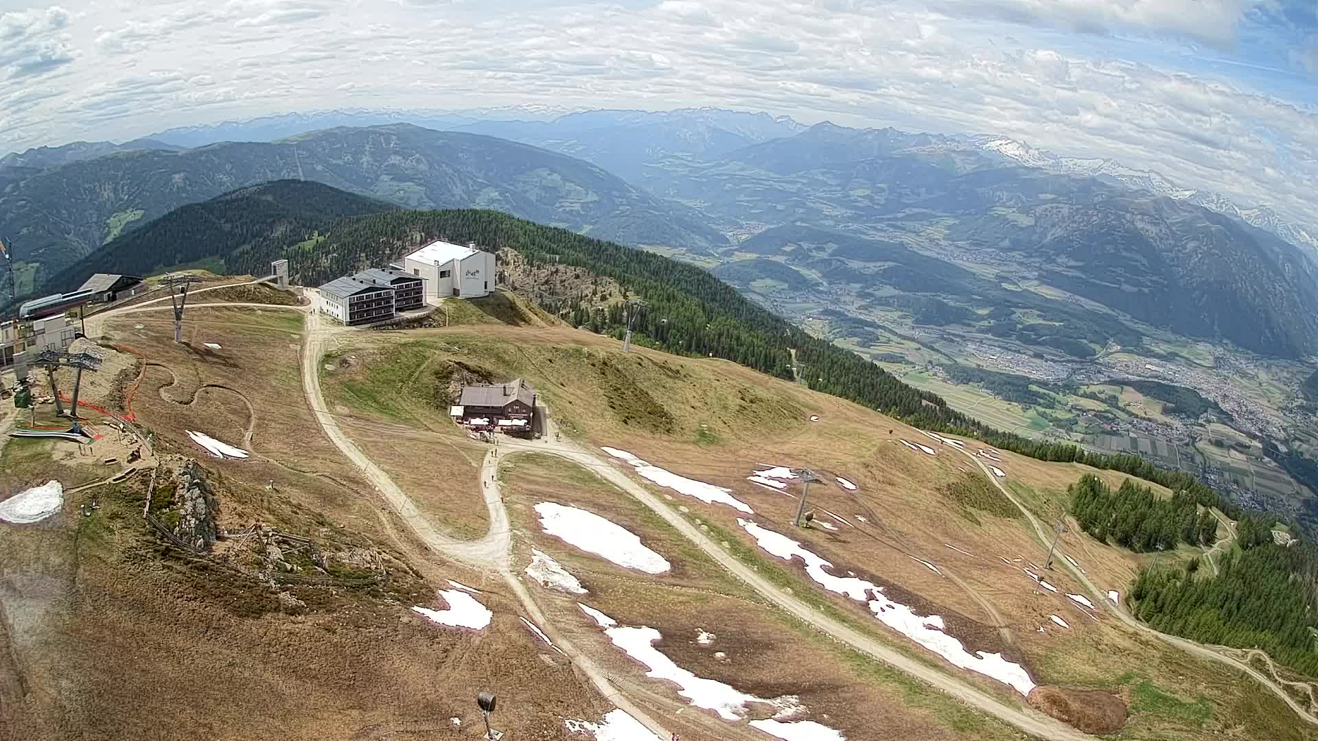 Kronplatz peak Ski resort | view to Bruneck