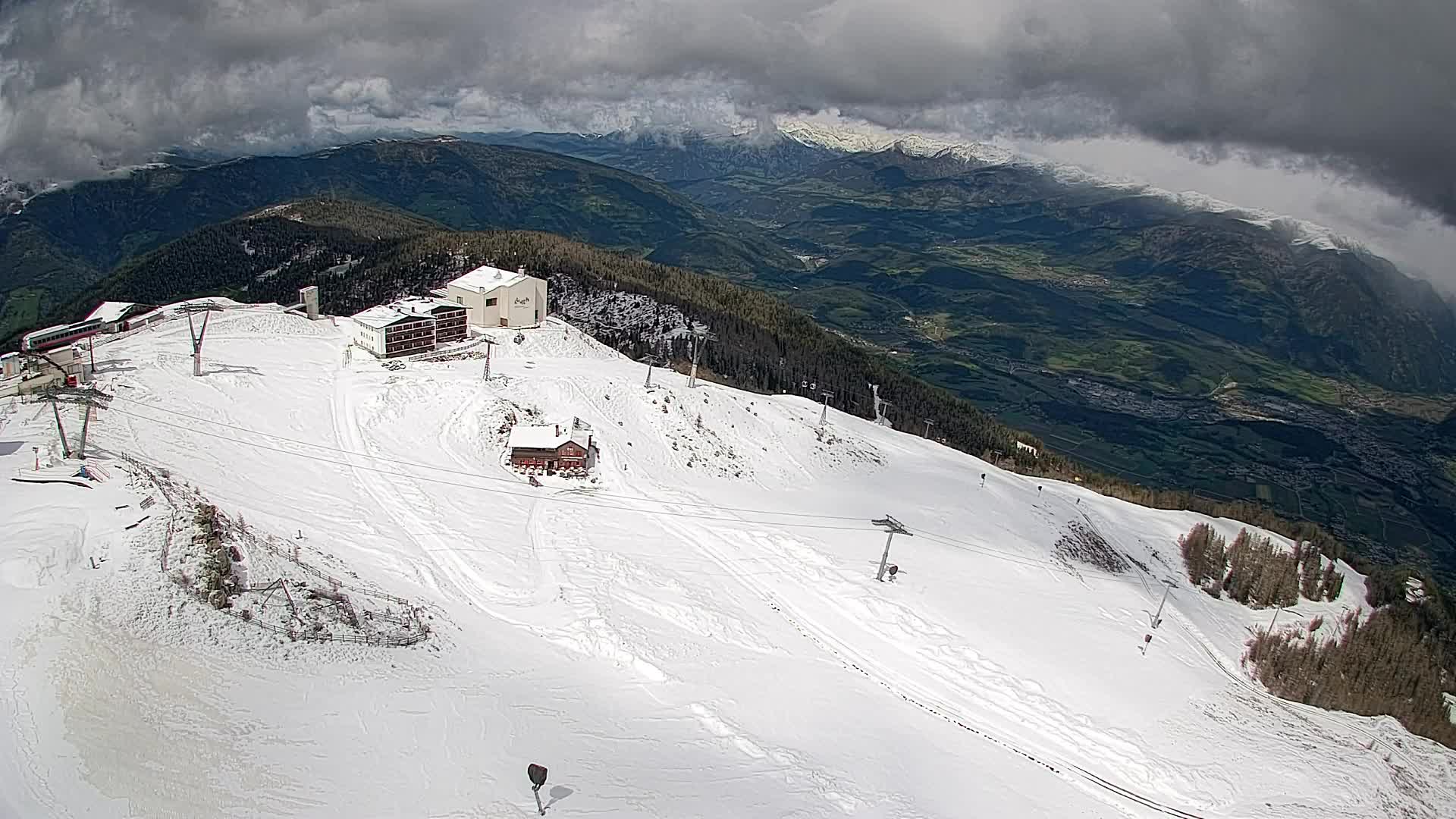 Kronplatz peak Ski resort | view to Bruneck