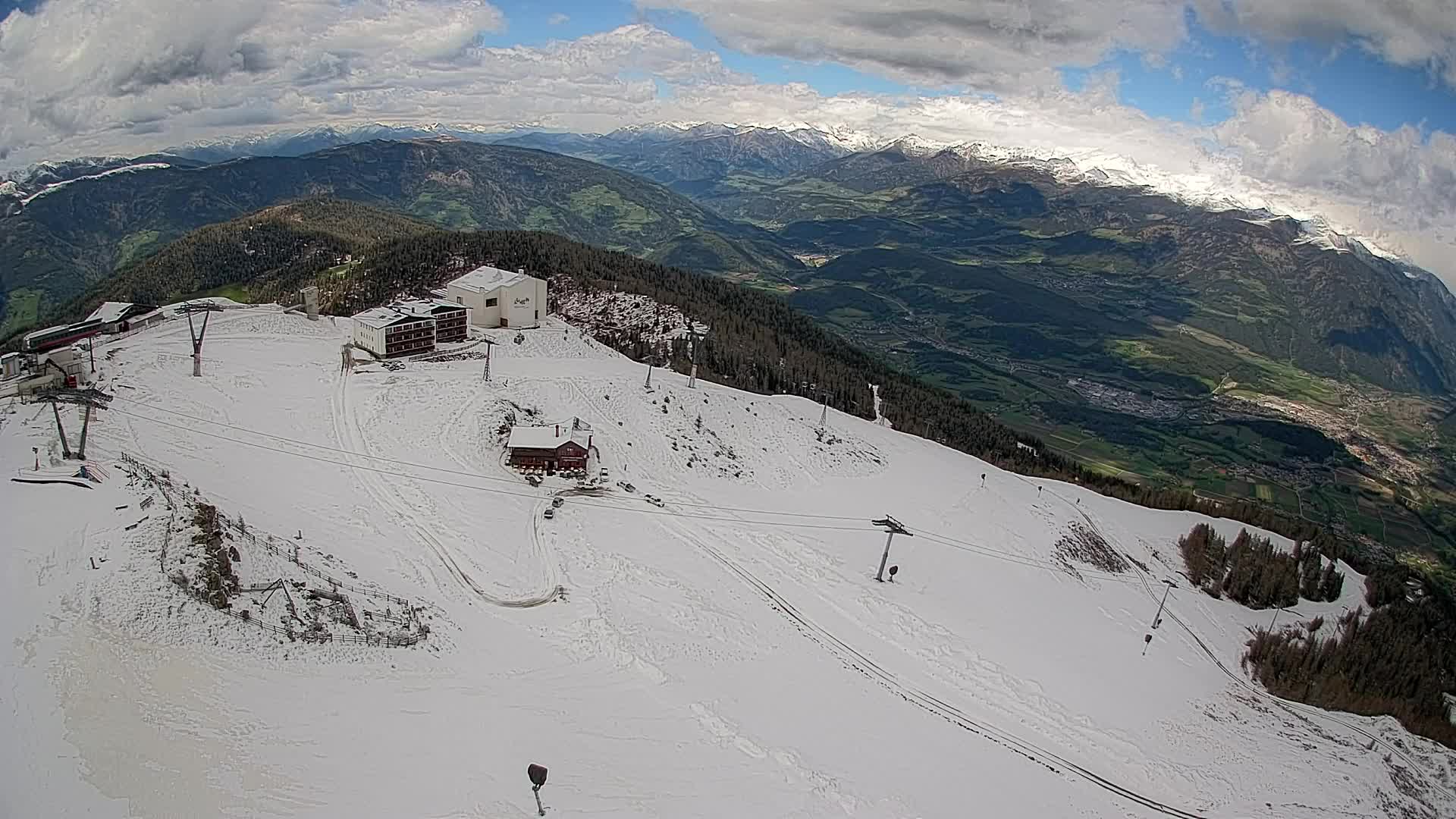 Kronplatz peak Ski resort | view to Bruneck