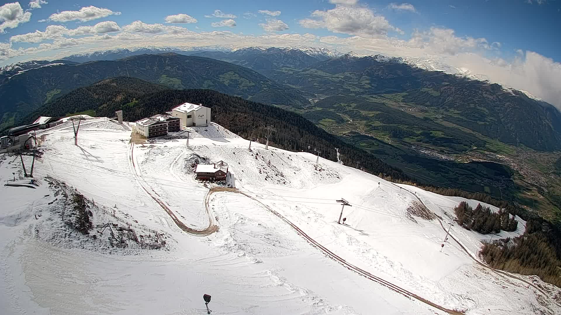 Kronplatz peak Ski resort | view to Bruneck