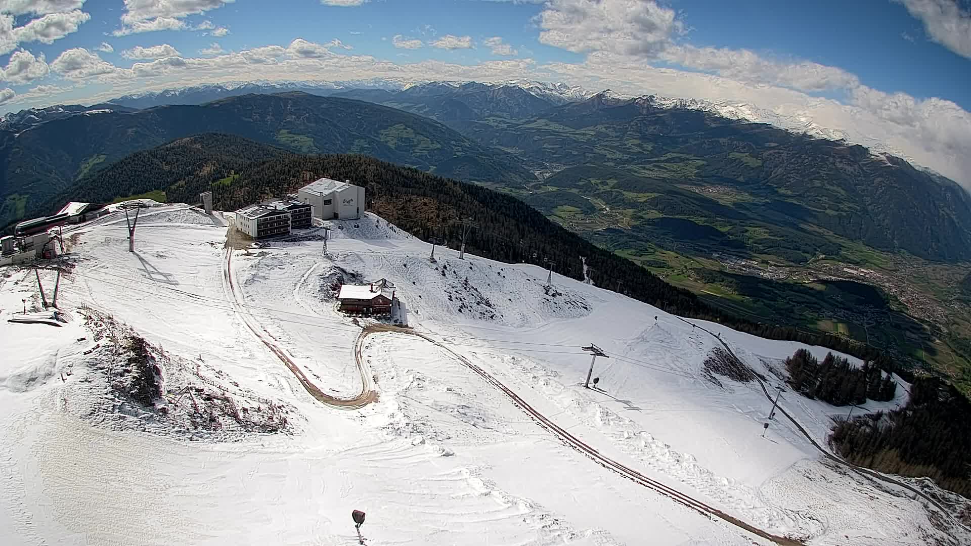Kronplatz peak Ski resort | view to Bruneck