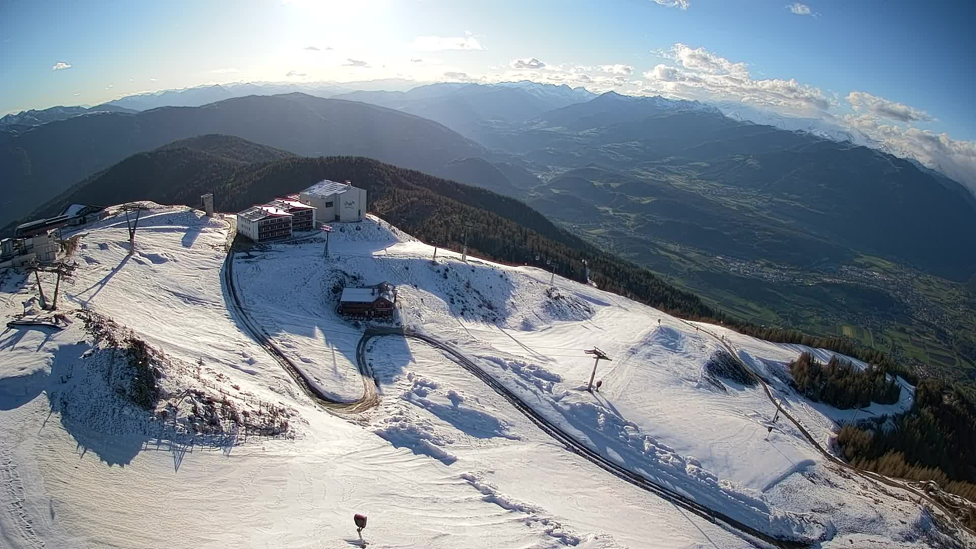 Kronplatz peak Ski resort | view to Bruneck