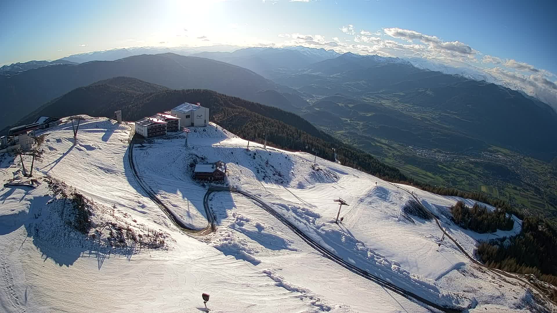 Stazione sciistica di Plan de Corones | vista su Brunico