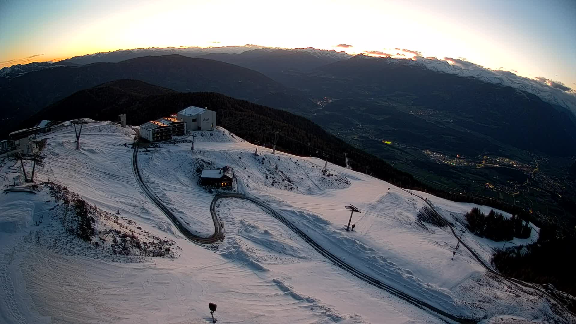 Kronplatz peak Ski resort | view to Bruneck