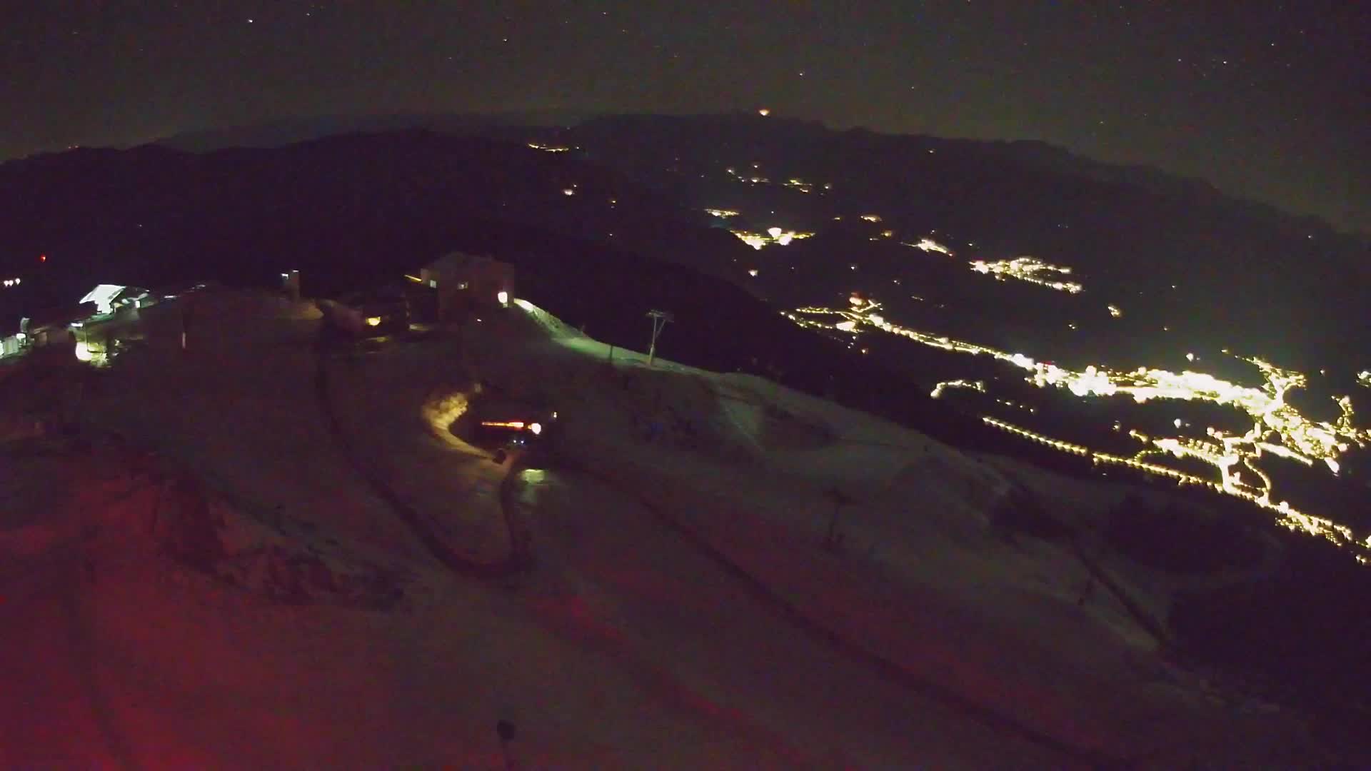 Skigebiet Kronplatz Gipfel | Blick auf Bruneck