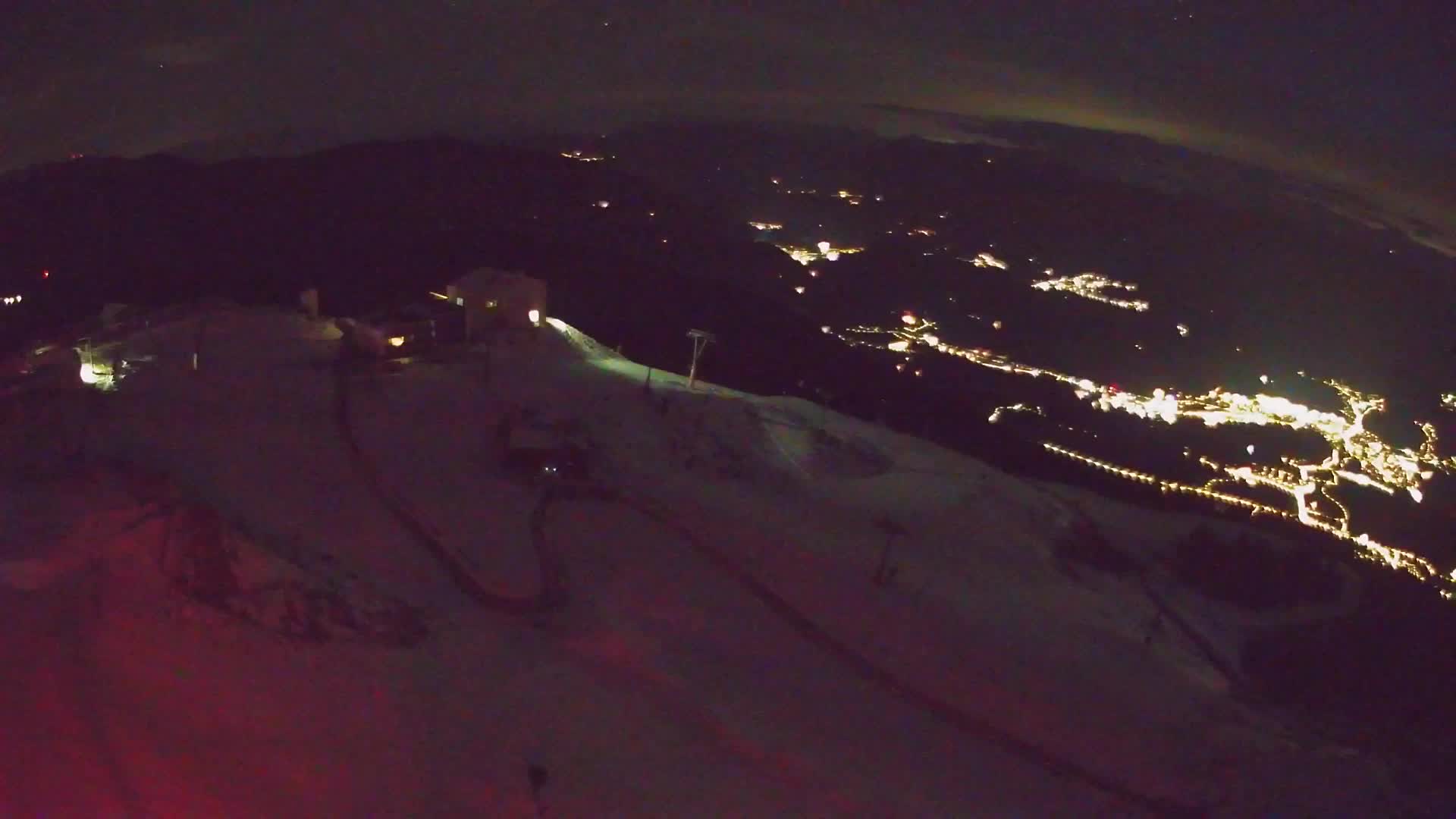 Station de ski Kronplatz sommet | vue sur Brunico