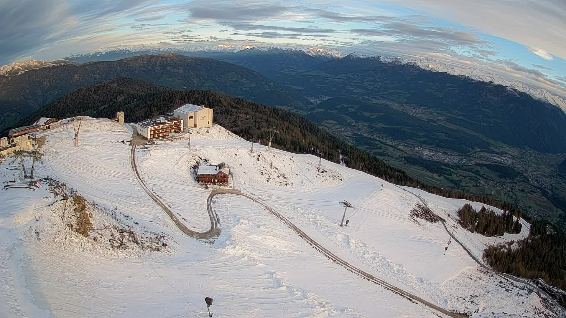 Kronplatz peak Ski resort | view to Bruneck
