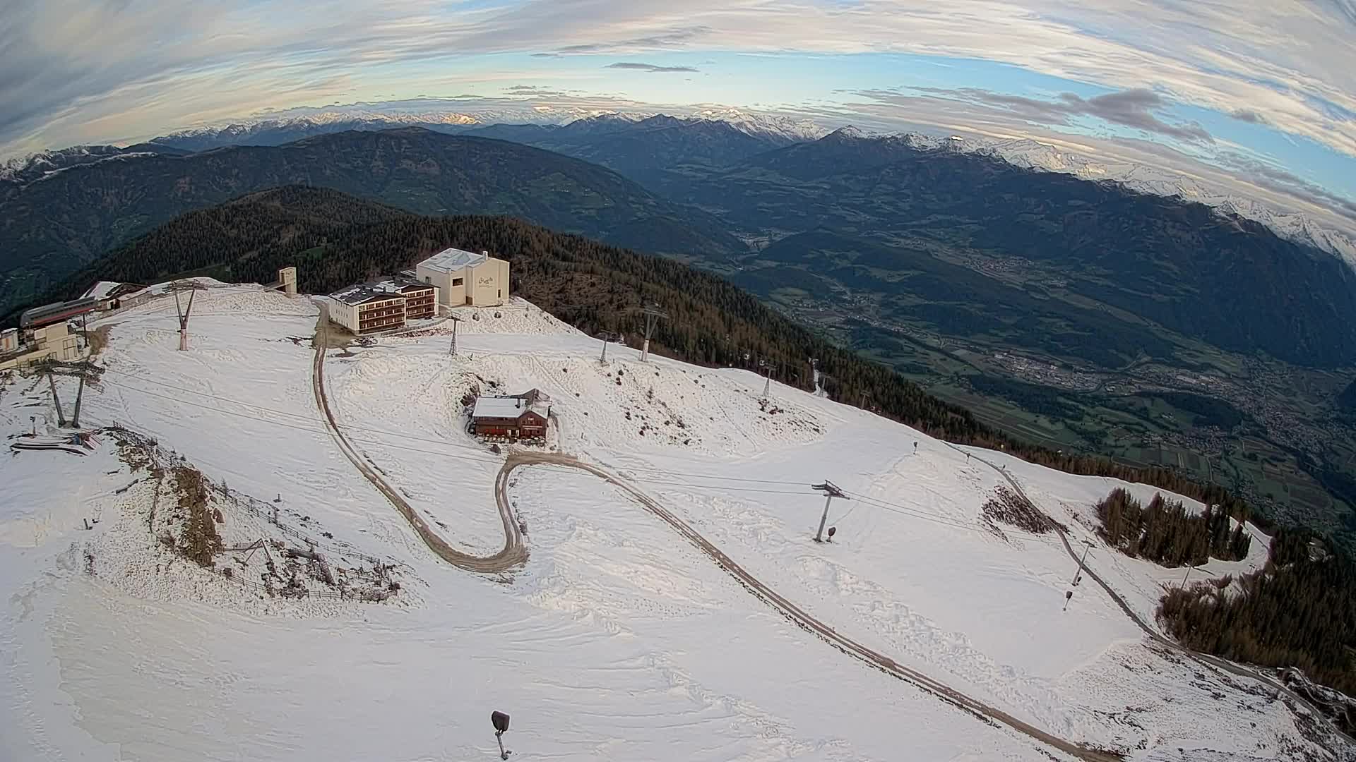 Kronplatz peak Ski resort | view to Bruneck