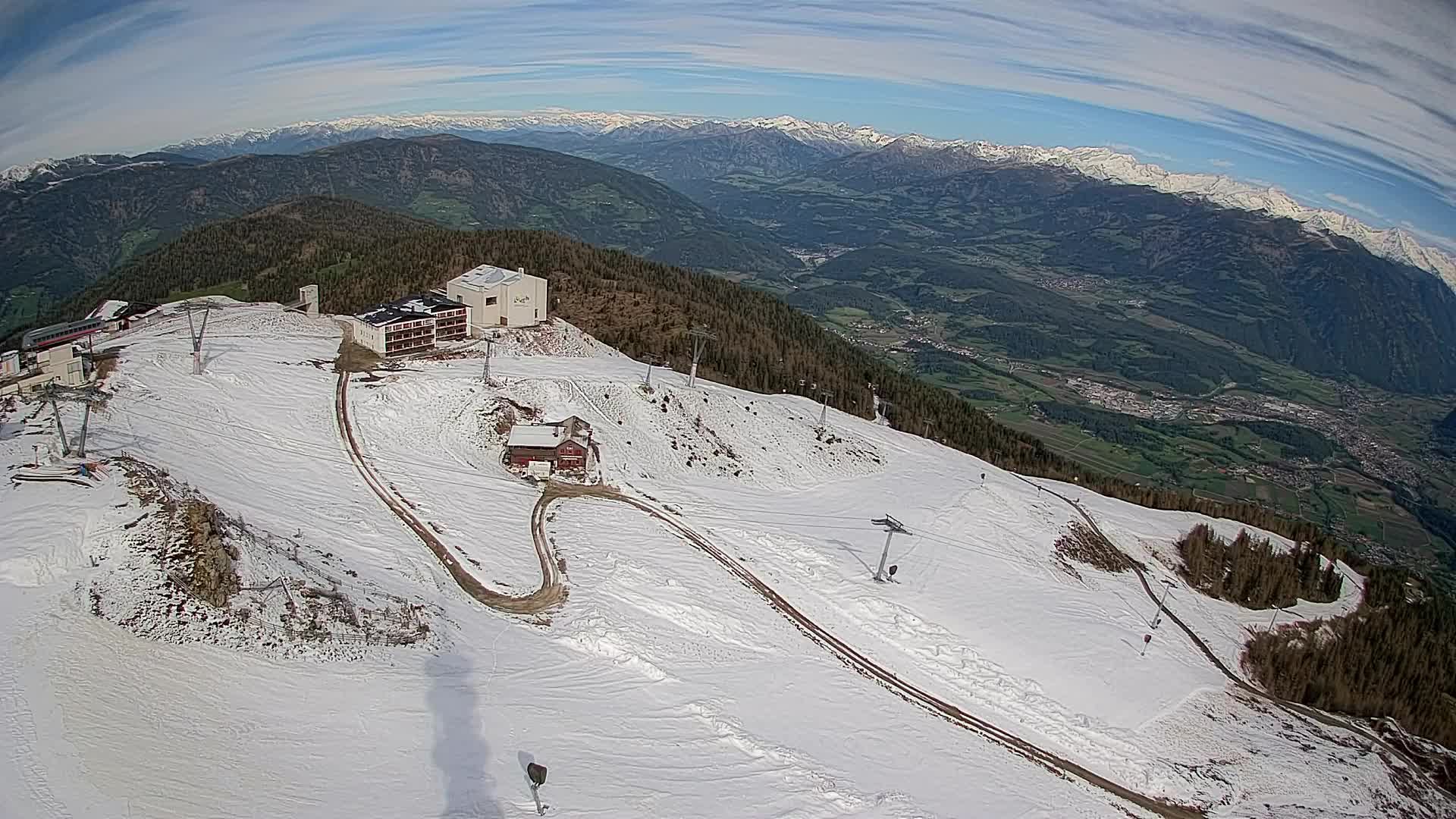Smučišče Kronplatz – vrh | pogled na Bruneck