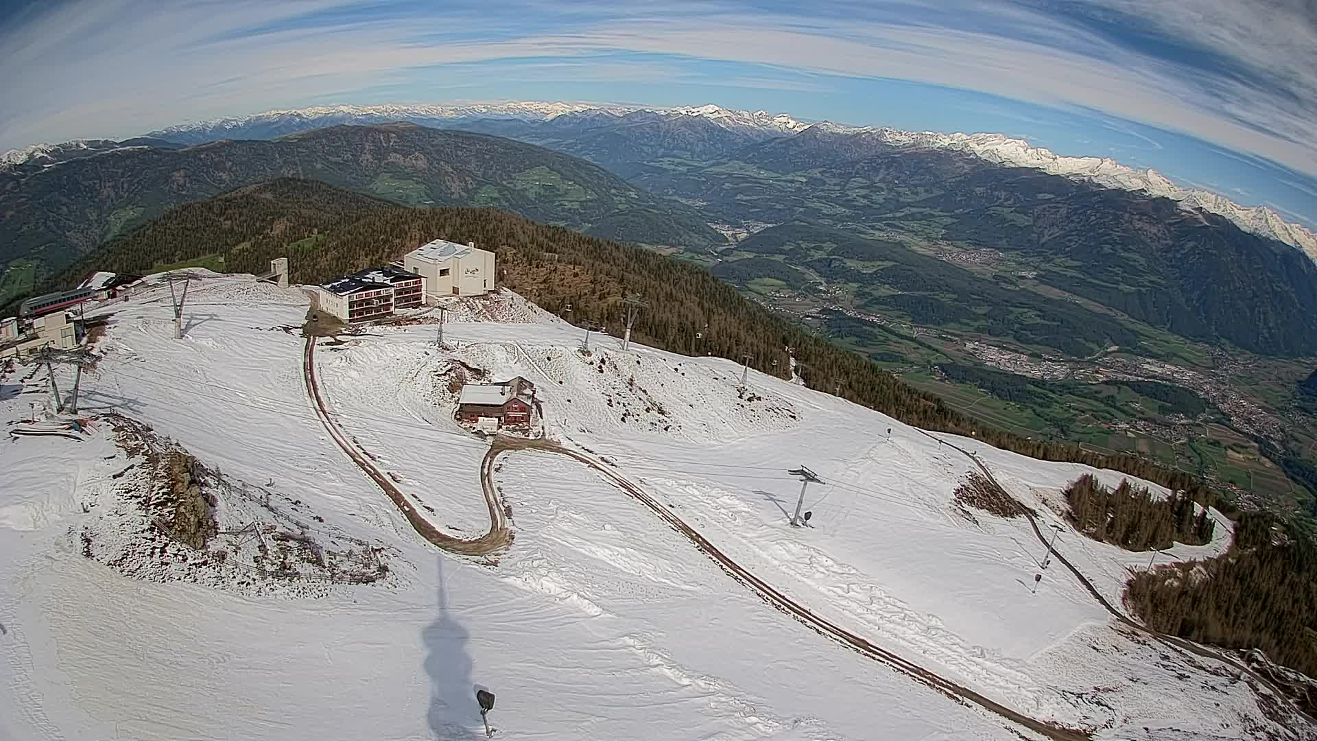 Kronplatz peak Ski resort | view to Bruneck