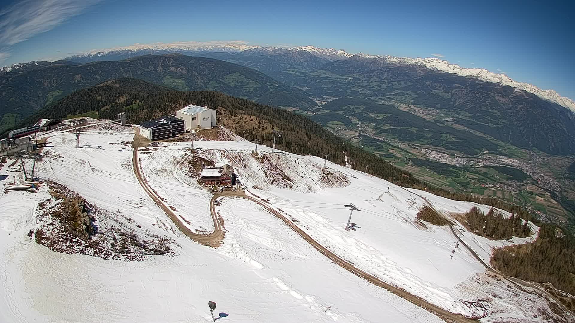 Kronplatz peak Ski resort | view to Bruneck
