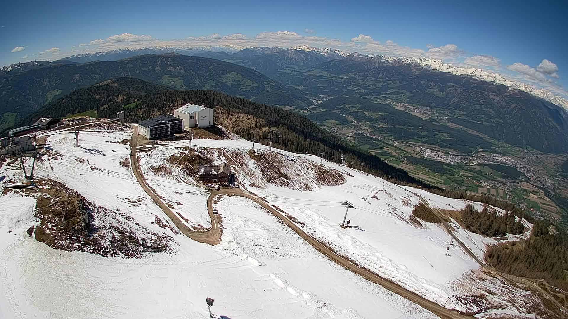 Kronplatz peak Ski resort | view to Bruneck