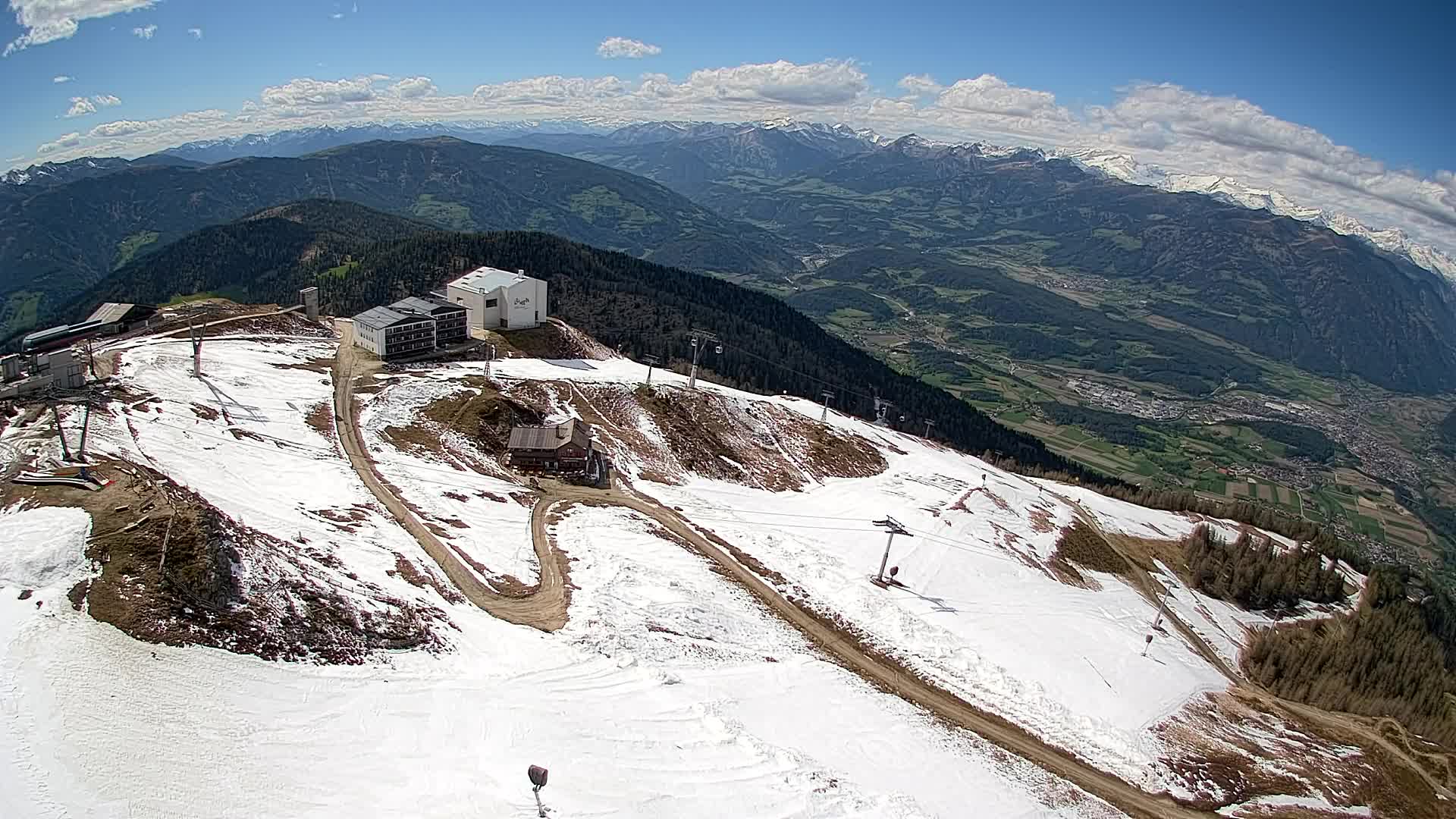 Kronplatz peak Ski resort | view to Bruneck