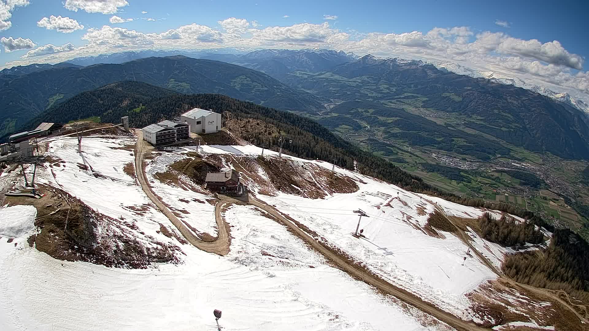 Kronplatz peak Ski resort | view to Bruneck