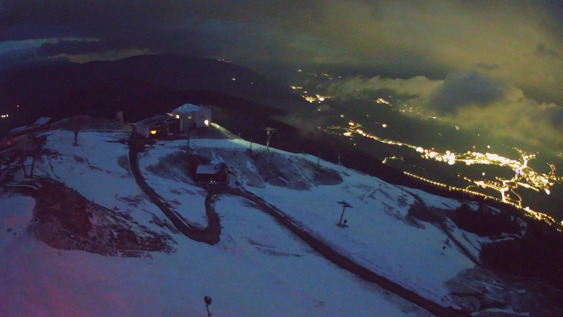 Station de ski Kronplatz sommet | vue sur Brunico