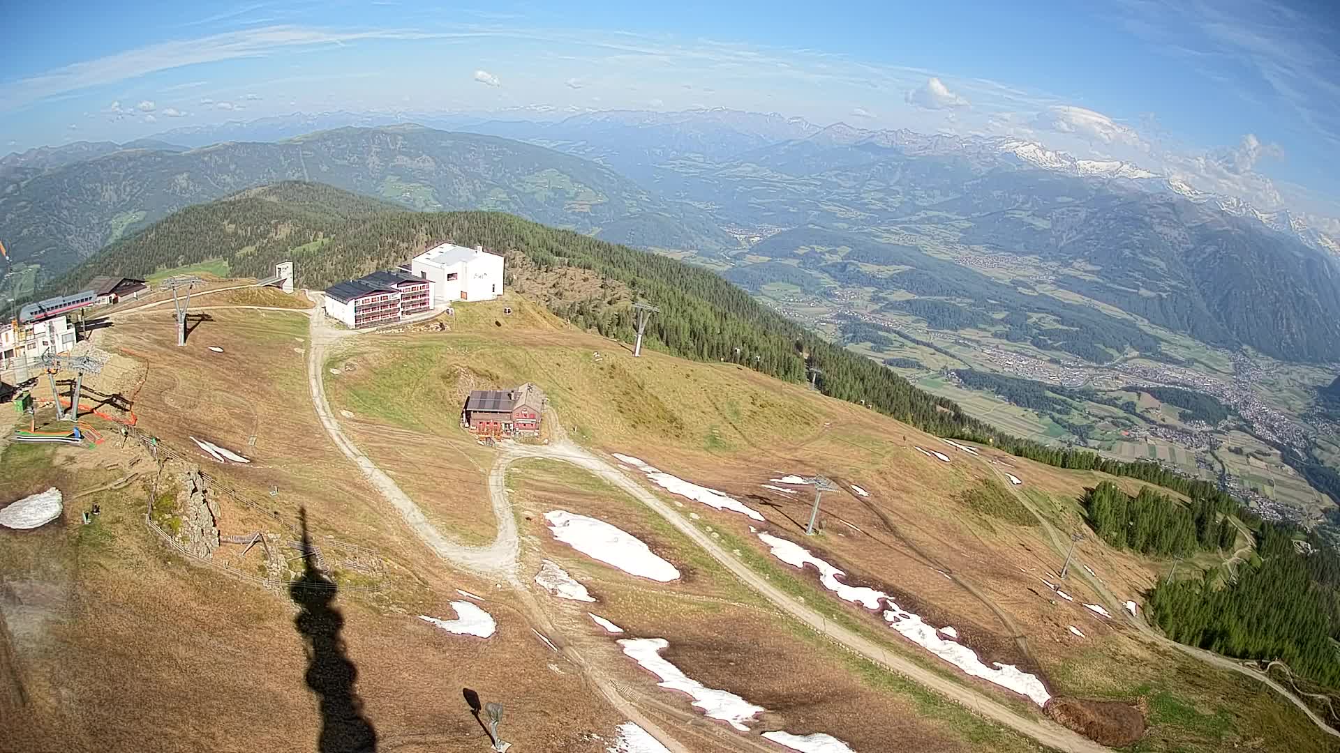 Kronplatz peak Ski resort | view to Bruneck