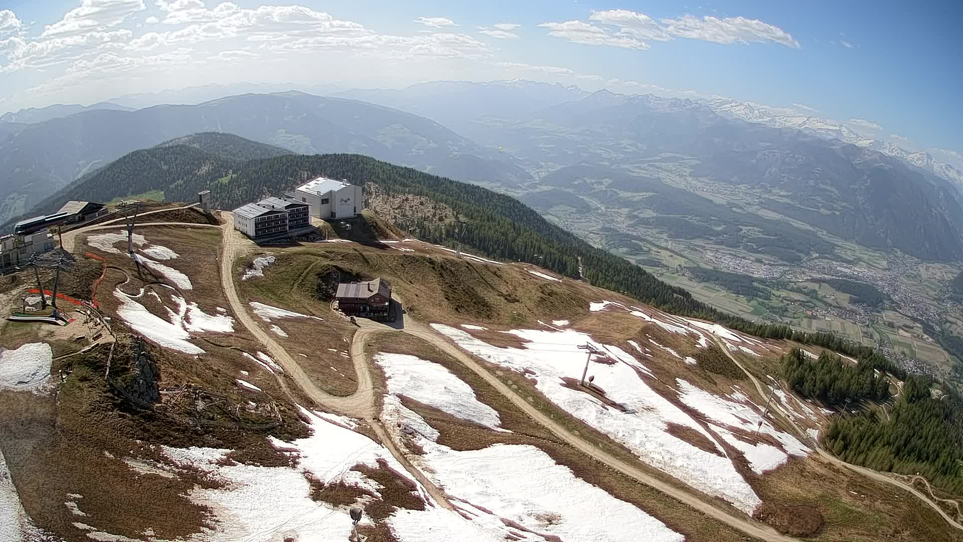 Kronplatz peak Ski resort | view to Bruneck