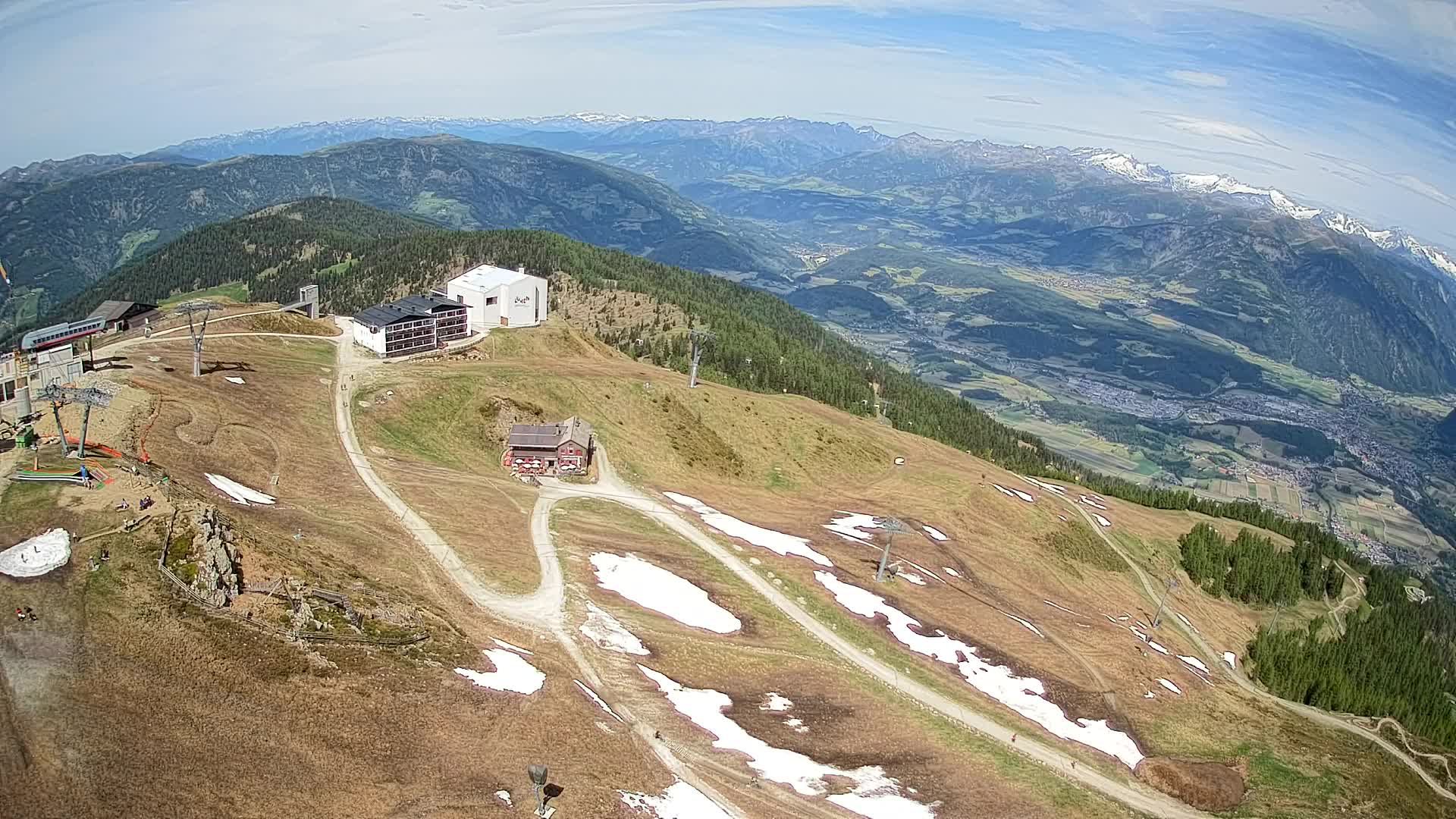 Kronplatz peak Ski resort | view to Bruneck