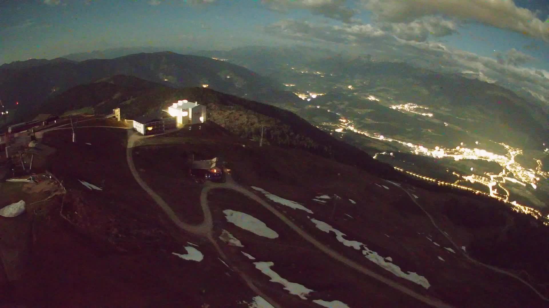 Station de ski Kronplatz sommet | vue sur Brunico