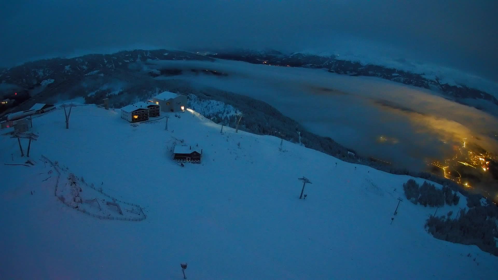 Kronplatz peak Ski resort | view to Bruneck