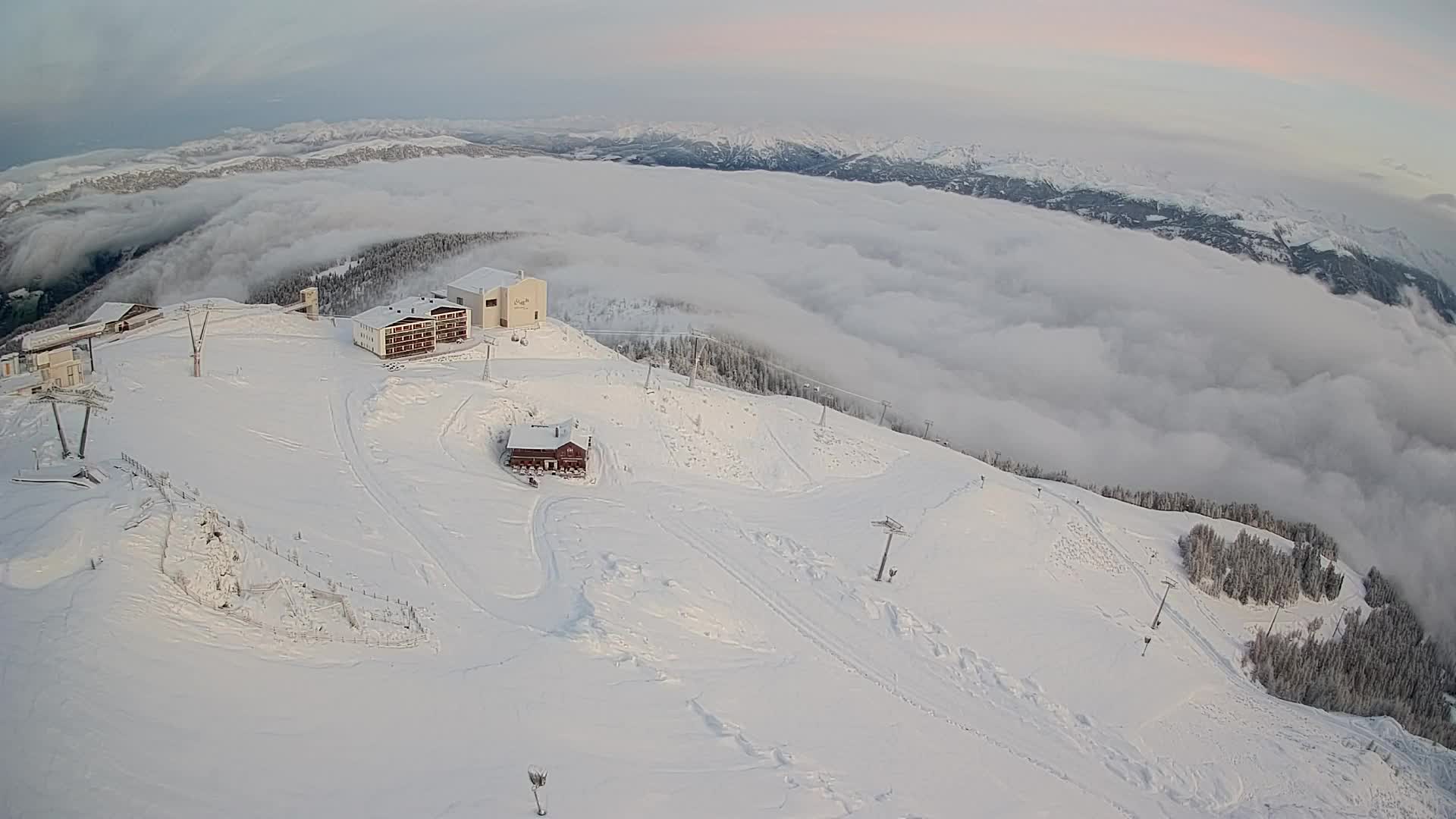 Smučišče Kronplatz – vrh | pogled na Bruneck