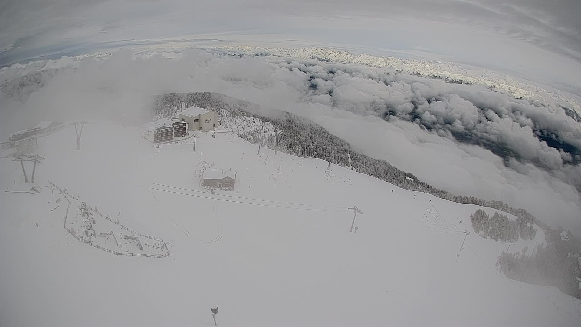 Smučišče Kronplatz – vrh | pogled na Bruneck