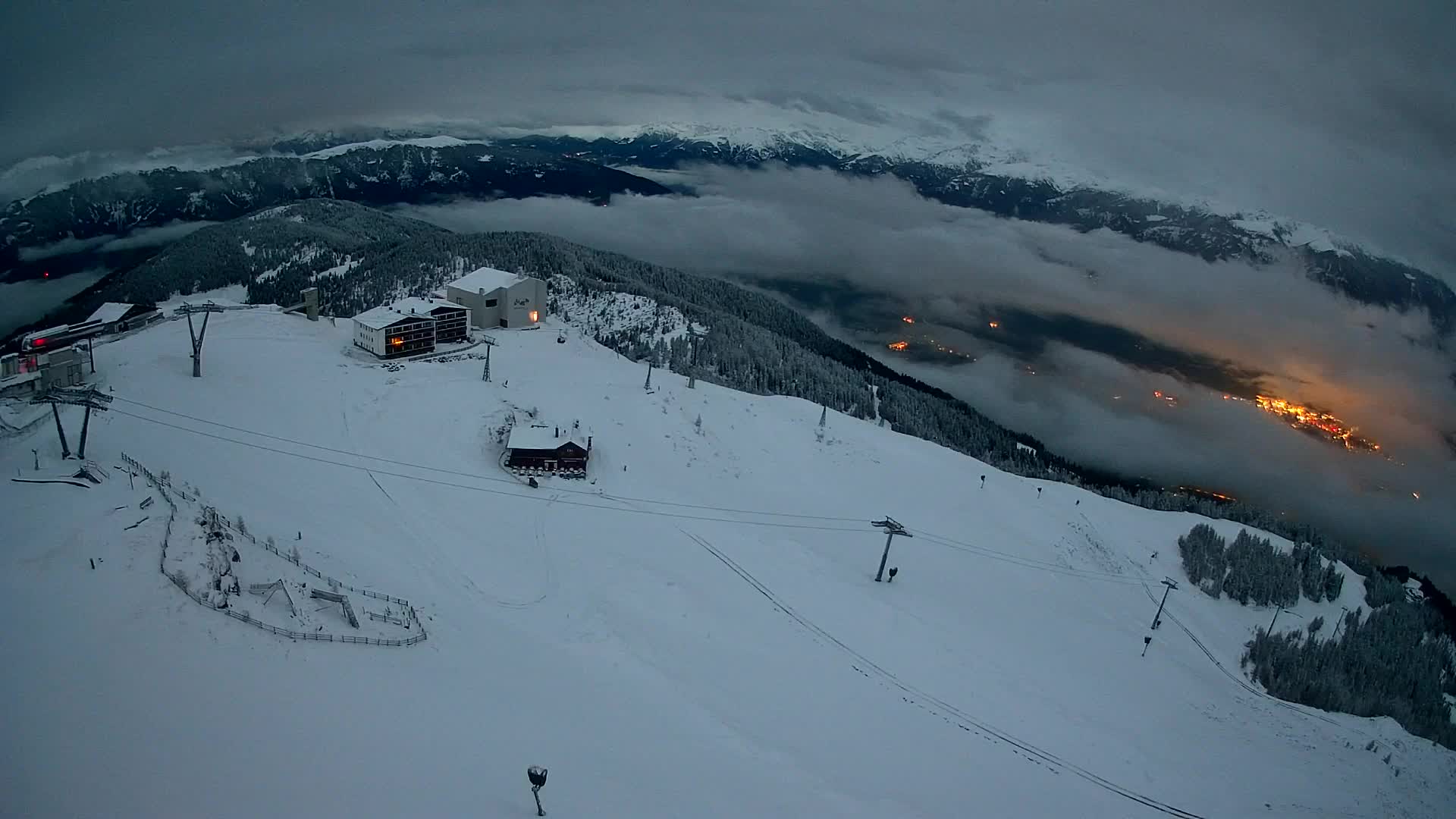 Smučišče Kronplatz – vrh | pogled na Bruneck