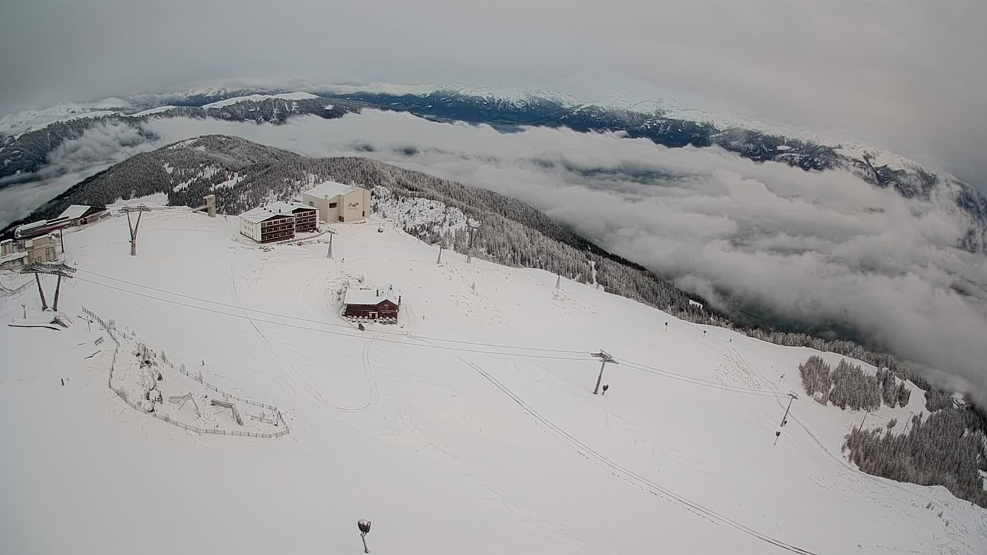 Smučišče Kronplatz – vrh | pogled na Bruneck