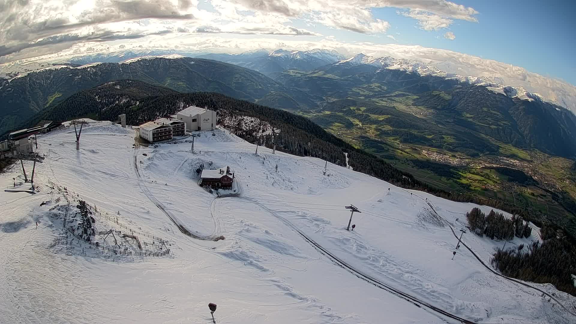 Kronplatz peak Ski resort | view to Bruneck