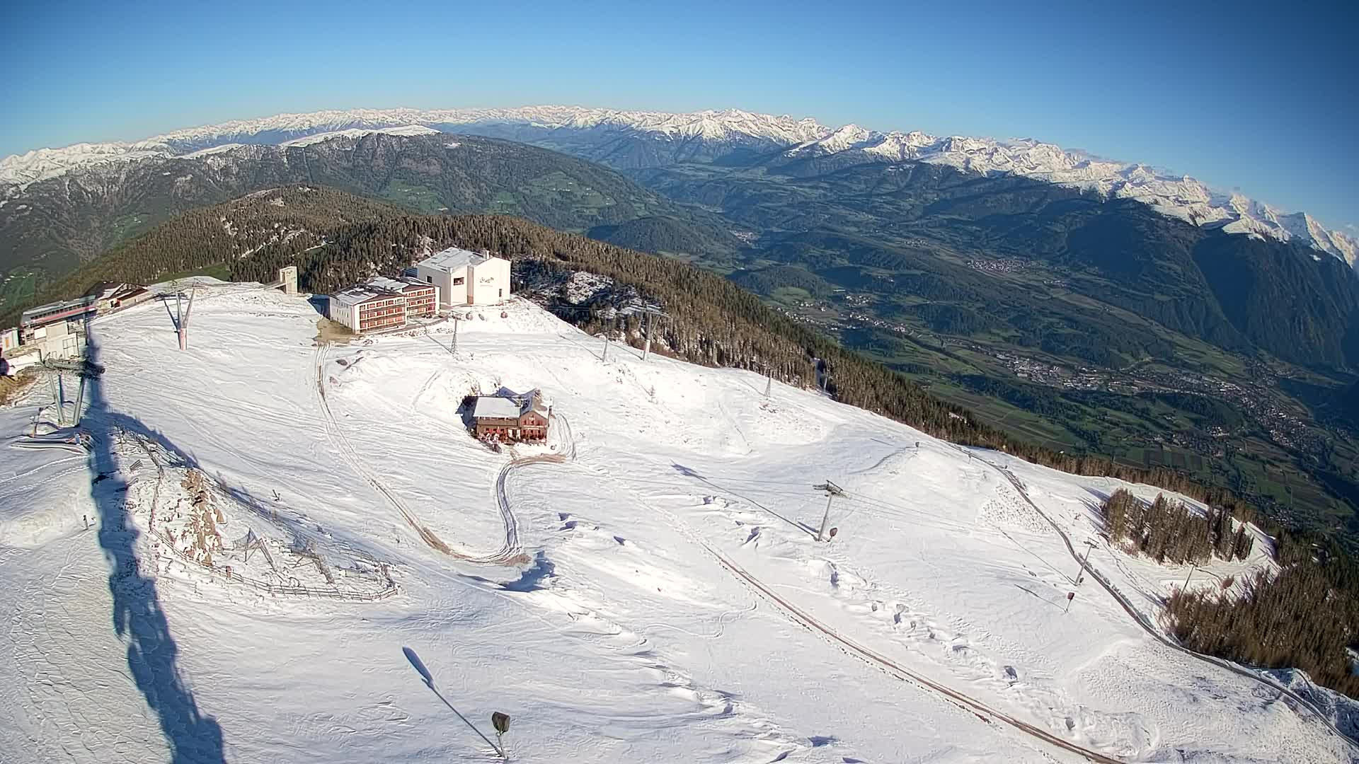 Kronplatz peak Ski resort | view to Bruneck